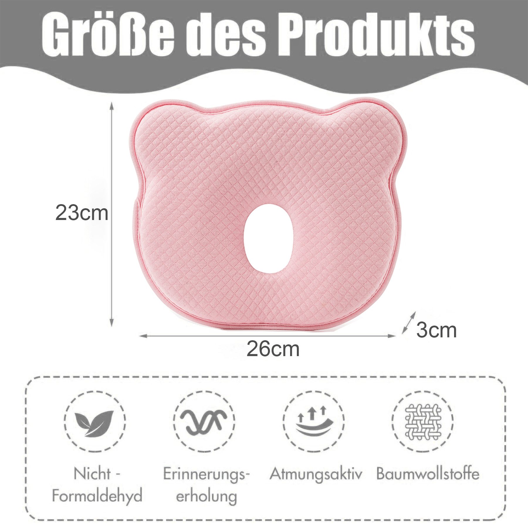Mutig Babykissen Kopfkissen Neugeborene Memory Foam,Reisekissen, für Babys günstig online kaufen