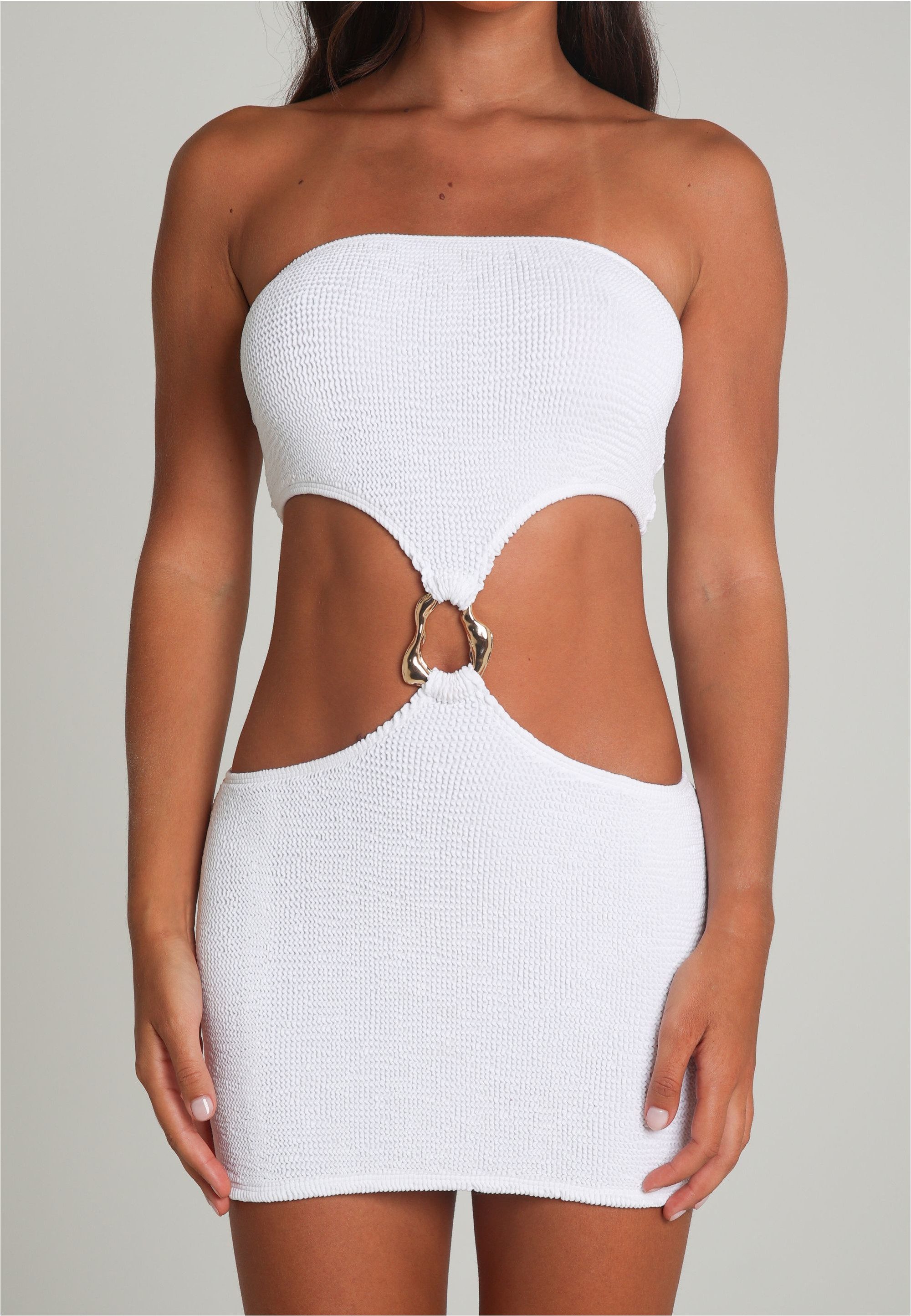 Moda Minx Jerseykleid SCRUNCH Irregular Hoop günstig online kaufen