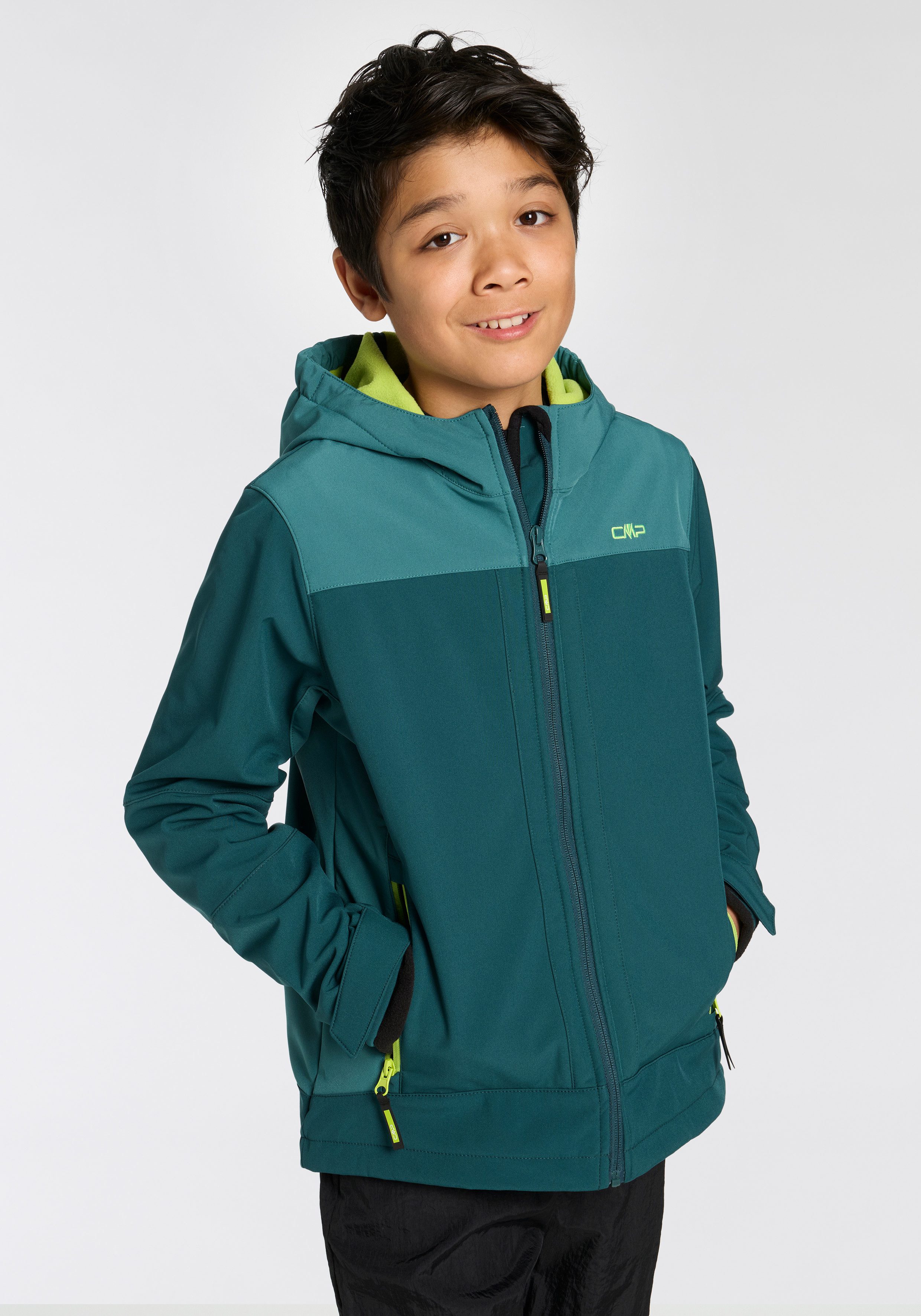 Softshelljacke KID SOFTSHELL JACKET FIX HOOD für Kinder