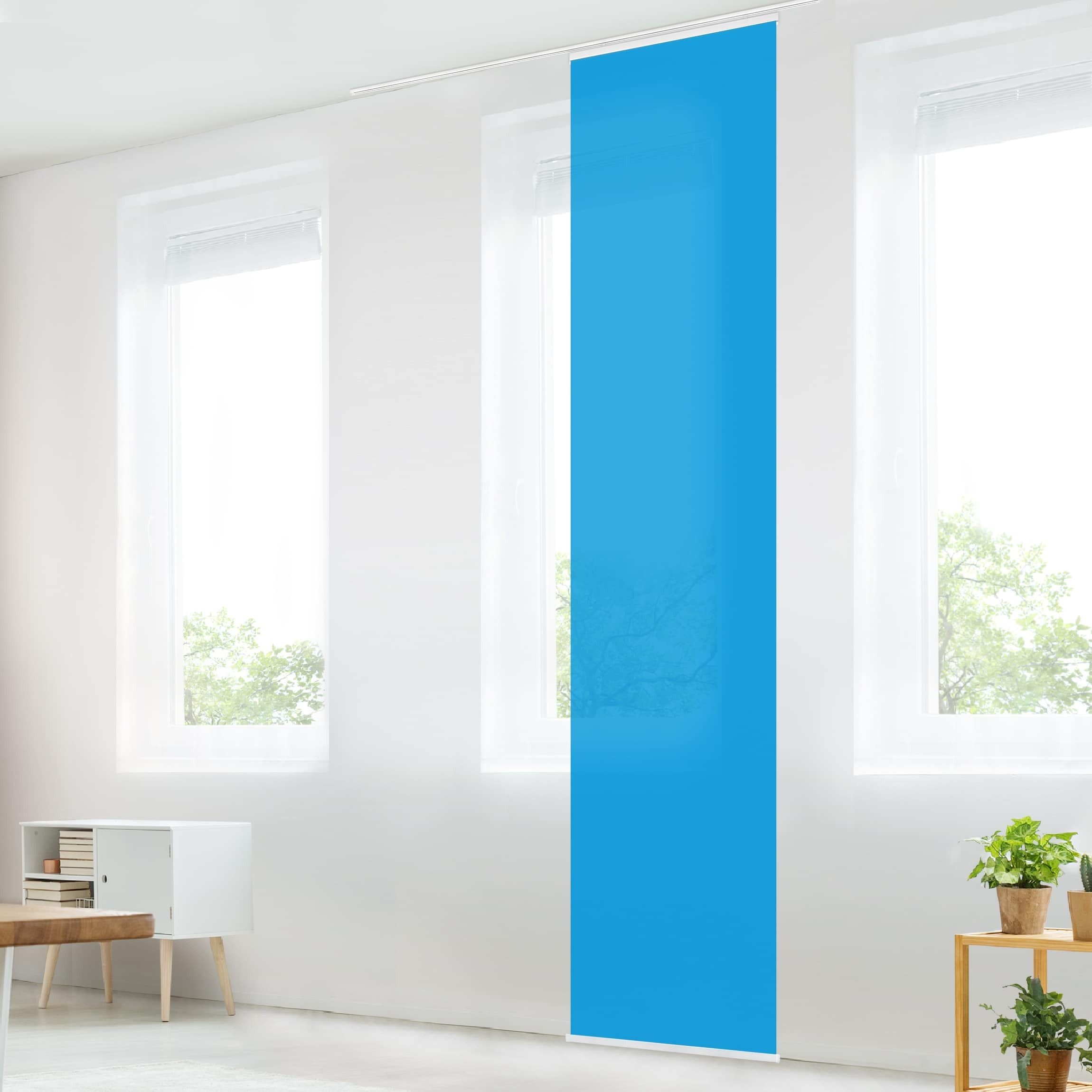 Bilderdepot24 Schiebegardine modern Flächenvorhang blickdicht Enzian, günstig online kaufen