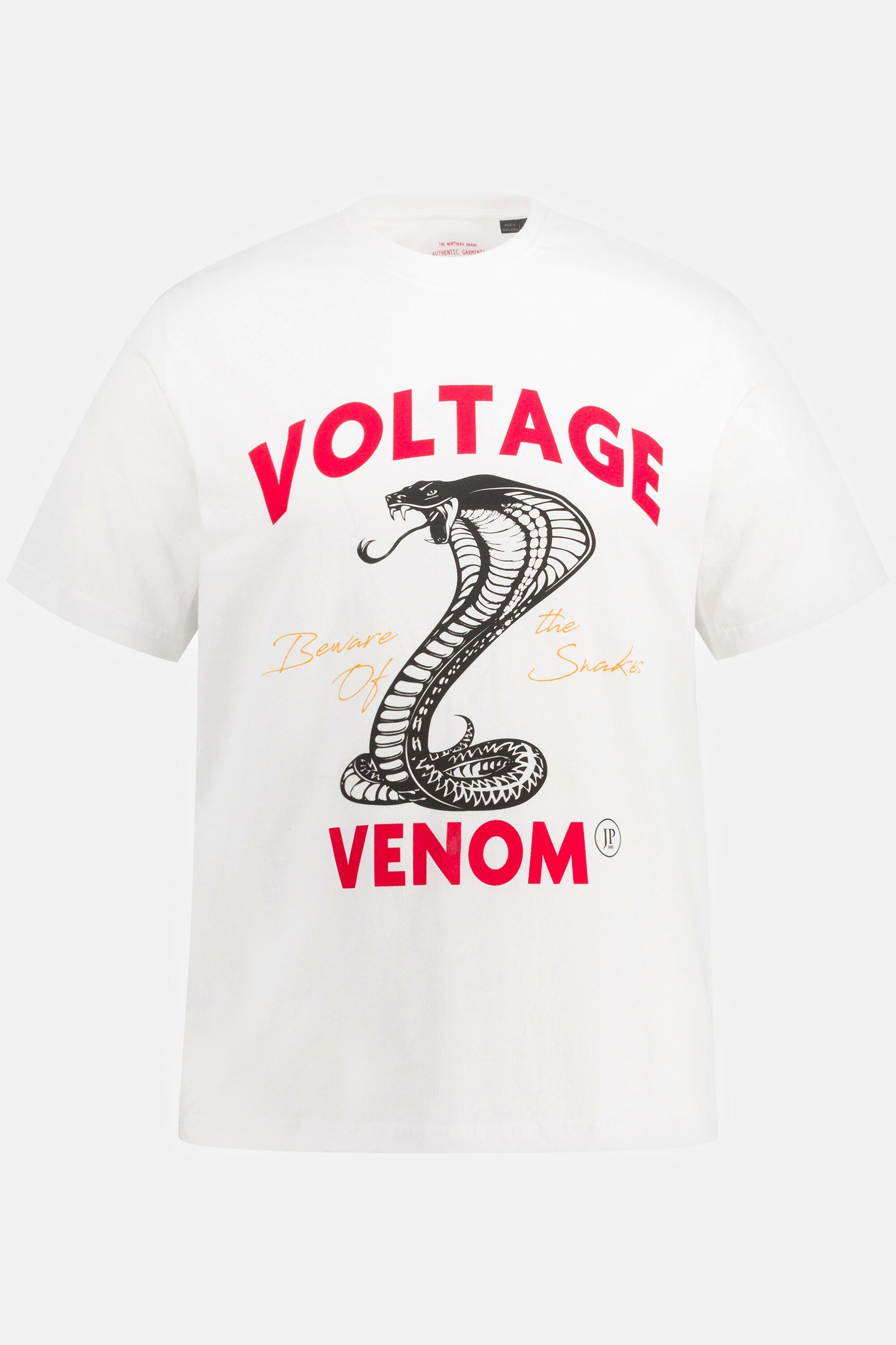 8 T-Shirt Rundhals Halbarm Print JP1880 T-Shirt XL Voltage bis