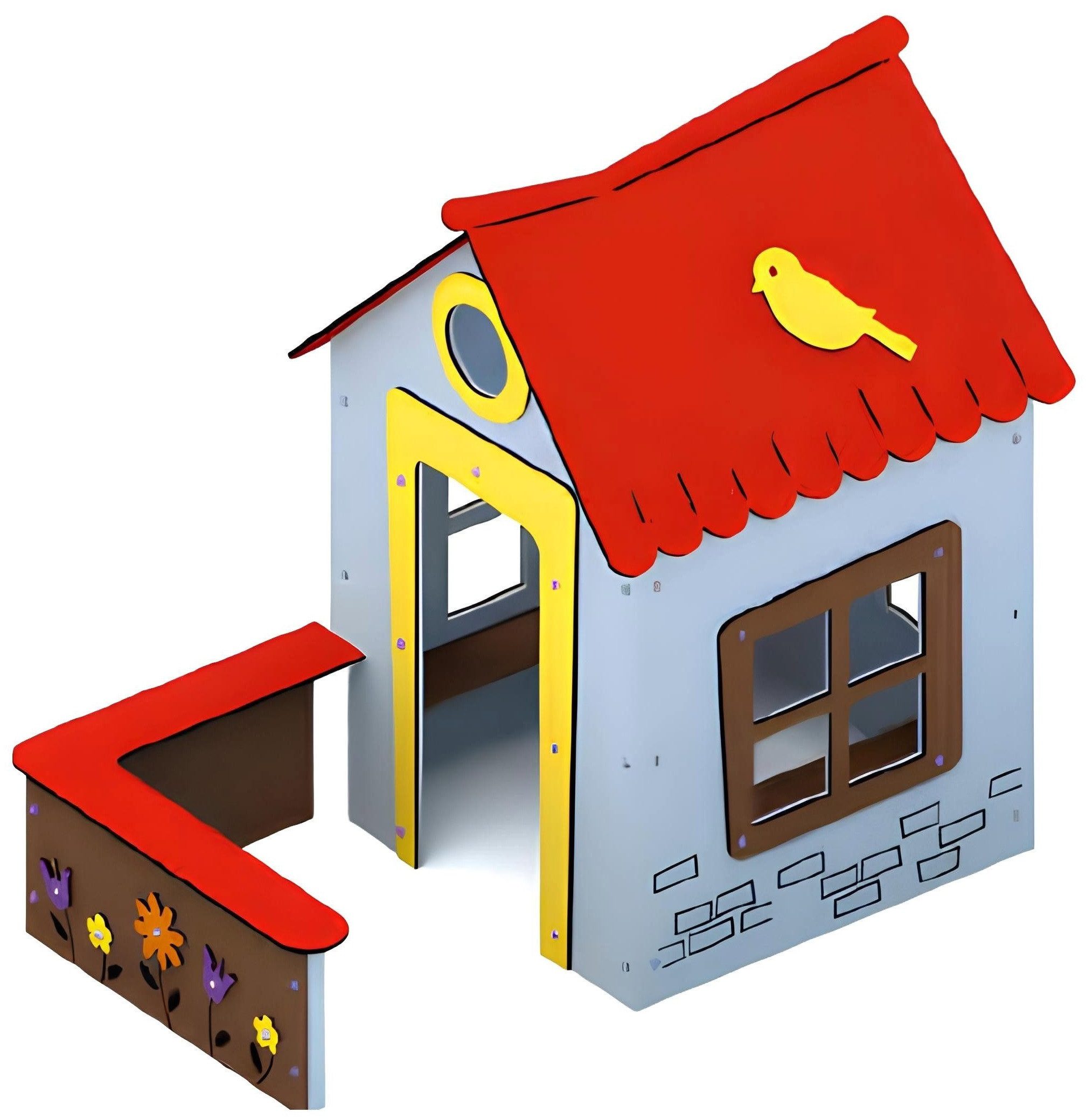 JVmoebel Spielhaus Vielseitige Kinderbank mit integriertem Zelt für kreatives Spielen, Made in Europa