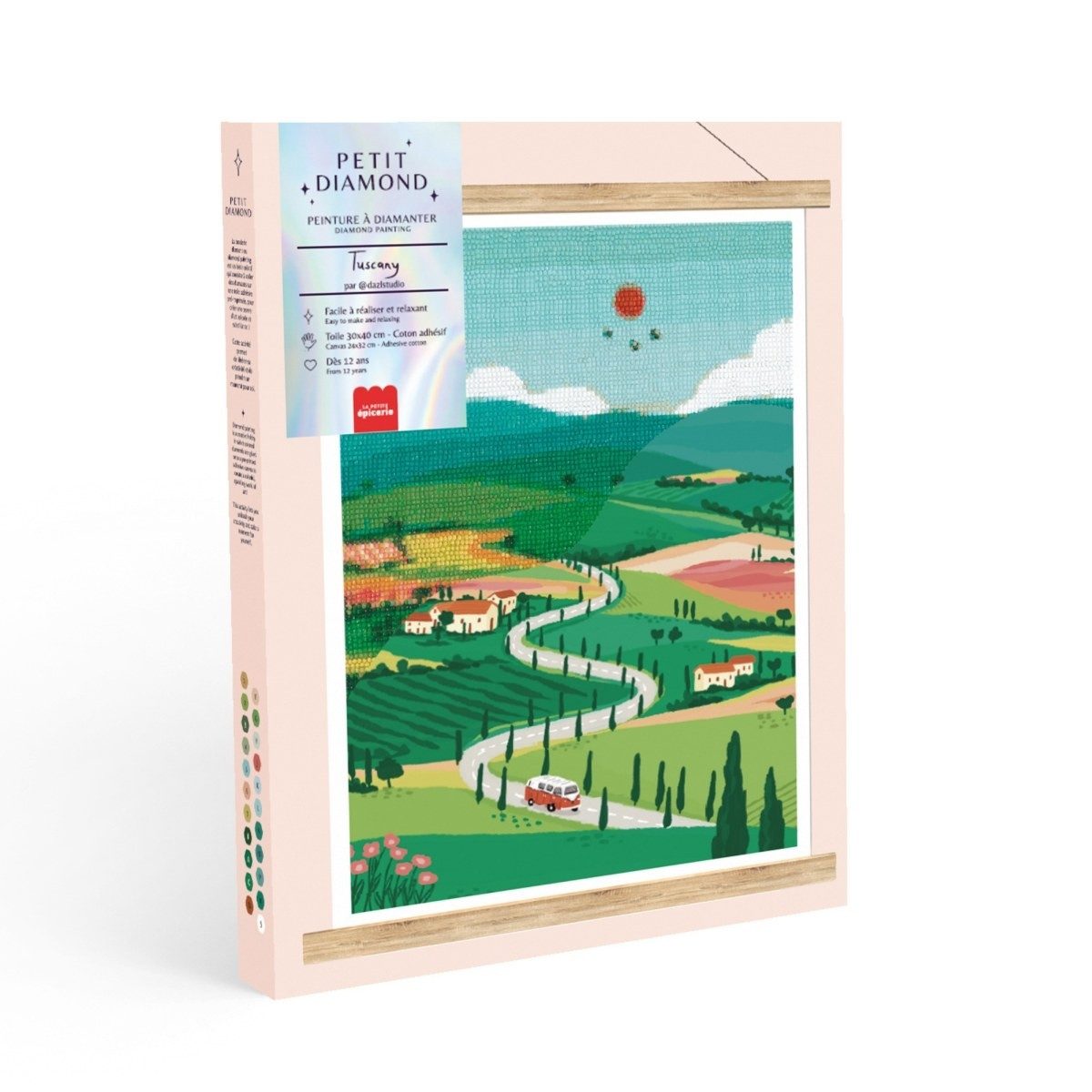 La Petite Epicerie Kreativset Diamond Painting Set 30×40 cm, Komplettset, DIY ab 12 Jahren
