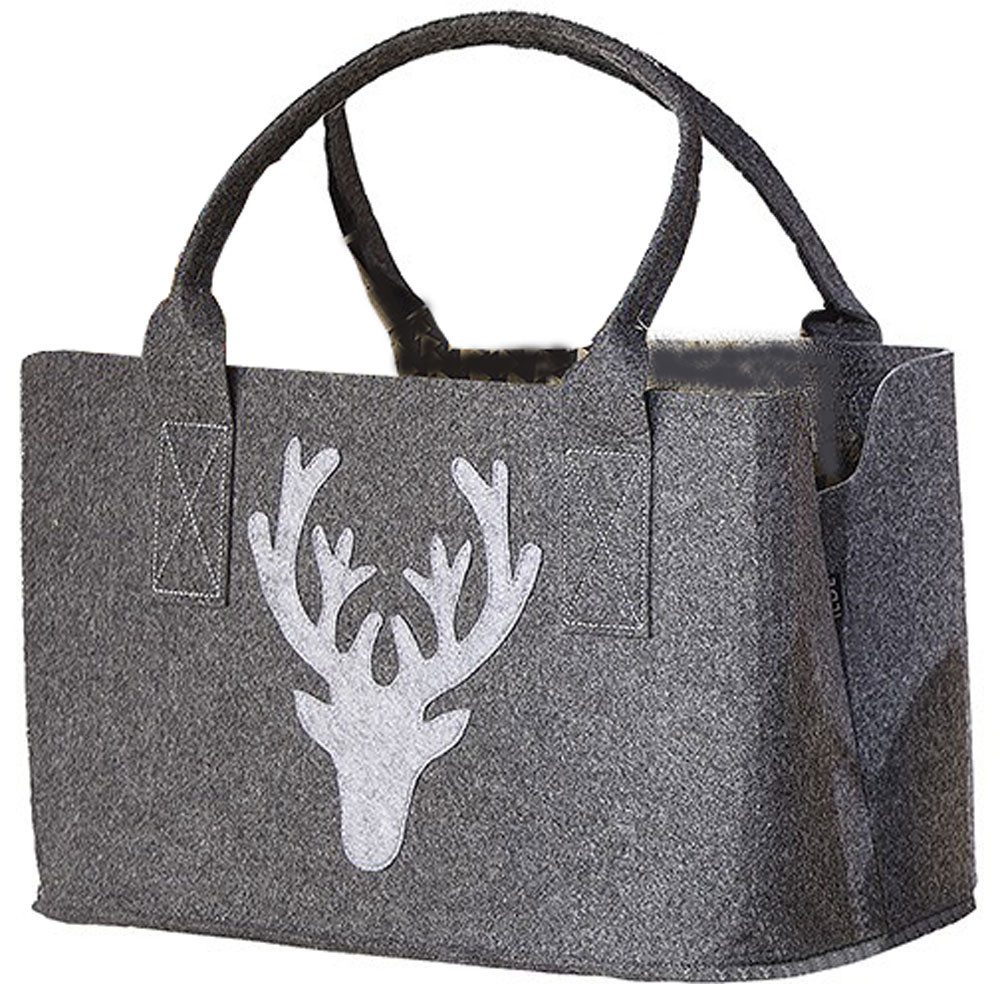 Steinnacher Bärbel Shopper Filztasche Hirsch dunkelgrau Shopper