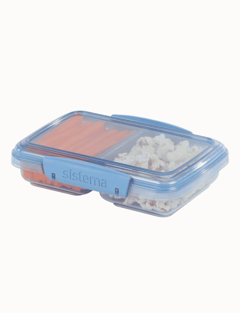 sistema Lunchbox Sistema 350ml Small Split - recycled PP - Mountain Blue
