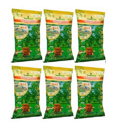 GreenEdge Blumenerde »Rasenpellets (dürreresistenter Rasen) Neuanlage + Nachsaat (6x1,5 KG)«