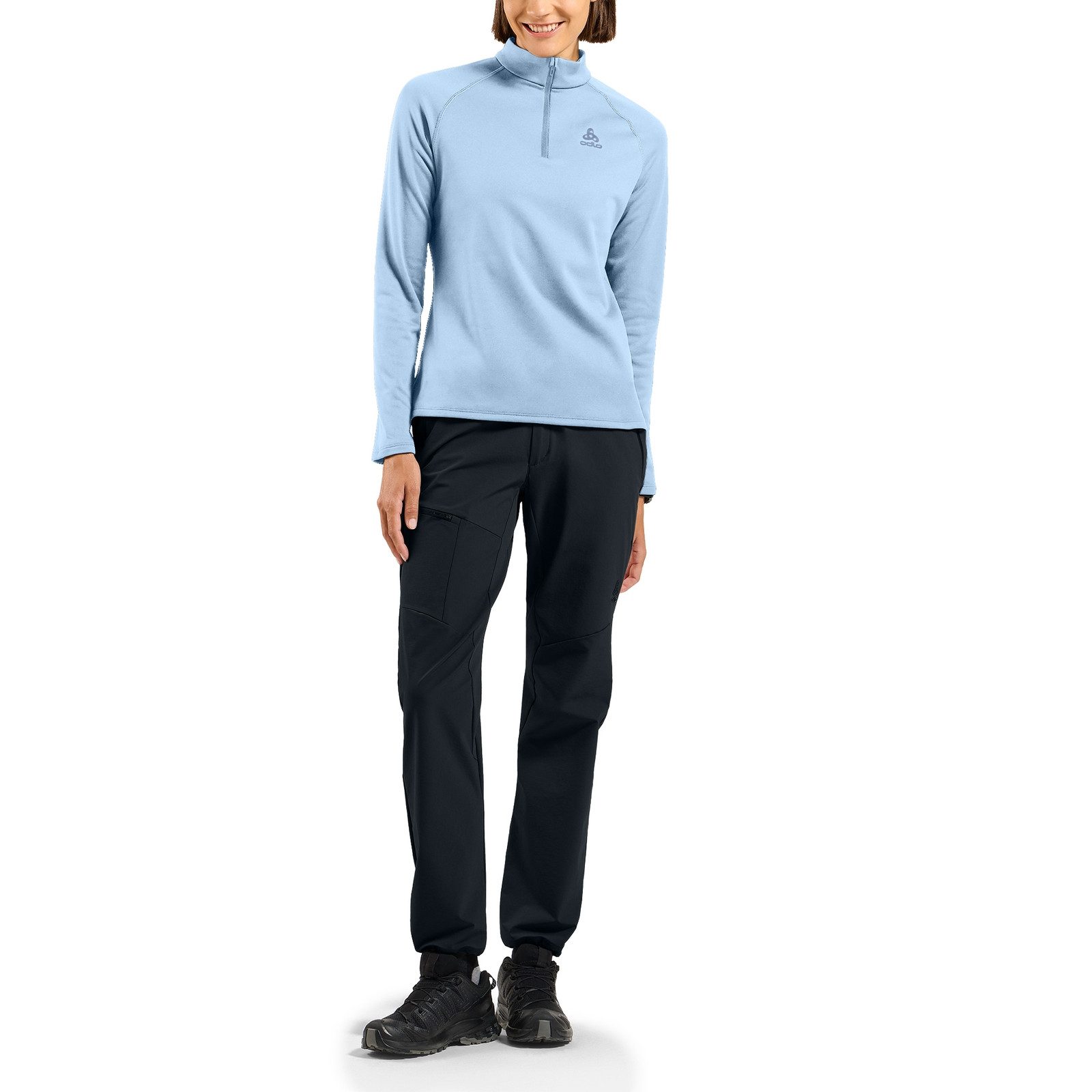 Odlo Trainingspullover Midlayer Halfzip Besso mit weicher aufgebürsteter Innenseite