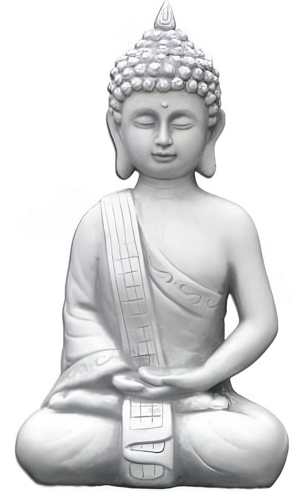 Xlmoebel Buddhafigur Neue 33cm Buddha Malaysia Statue für den Garten - Figur Skulptur (Buddhafigur), Hergestellt in Europa