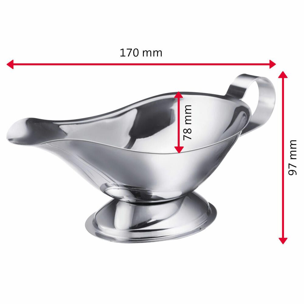 WESTMARK Sauciere /Saucenschüssel, Tropffreier Auslauf, Füllvolumen: 120 ml, Edelstahl