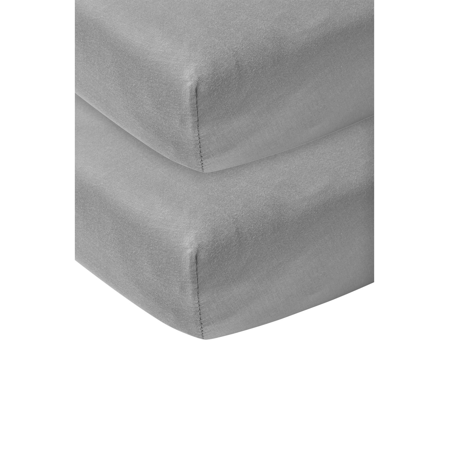 Meyco Baby Spannbettlaken Grey, Jersey, Gummizug: günstig online kaufen