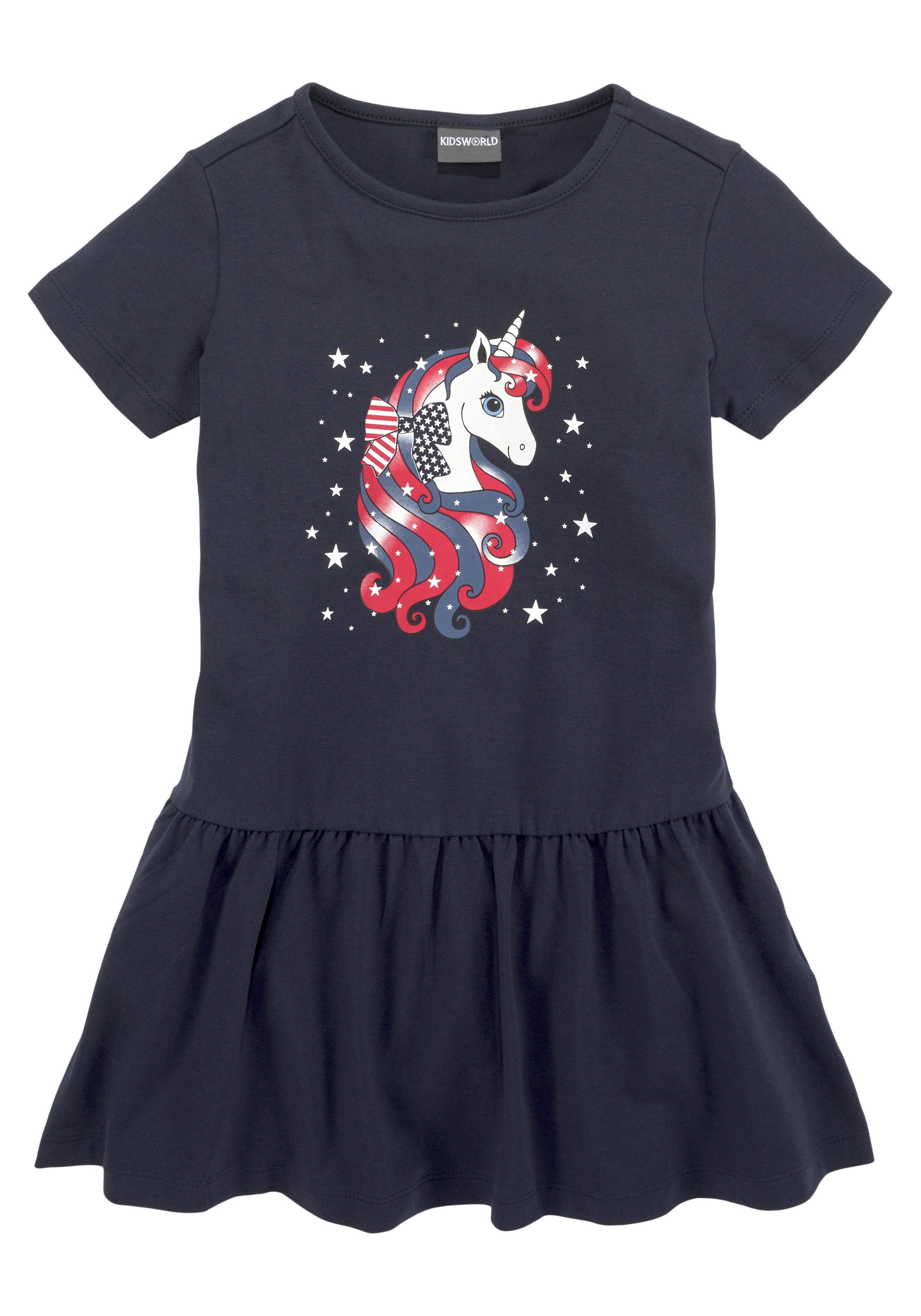 Jerseykleid mit Einhorn