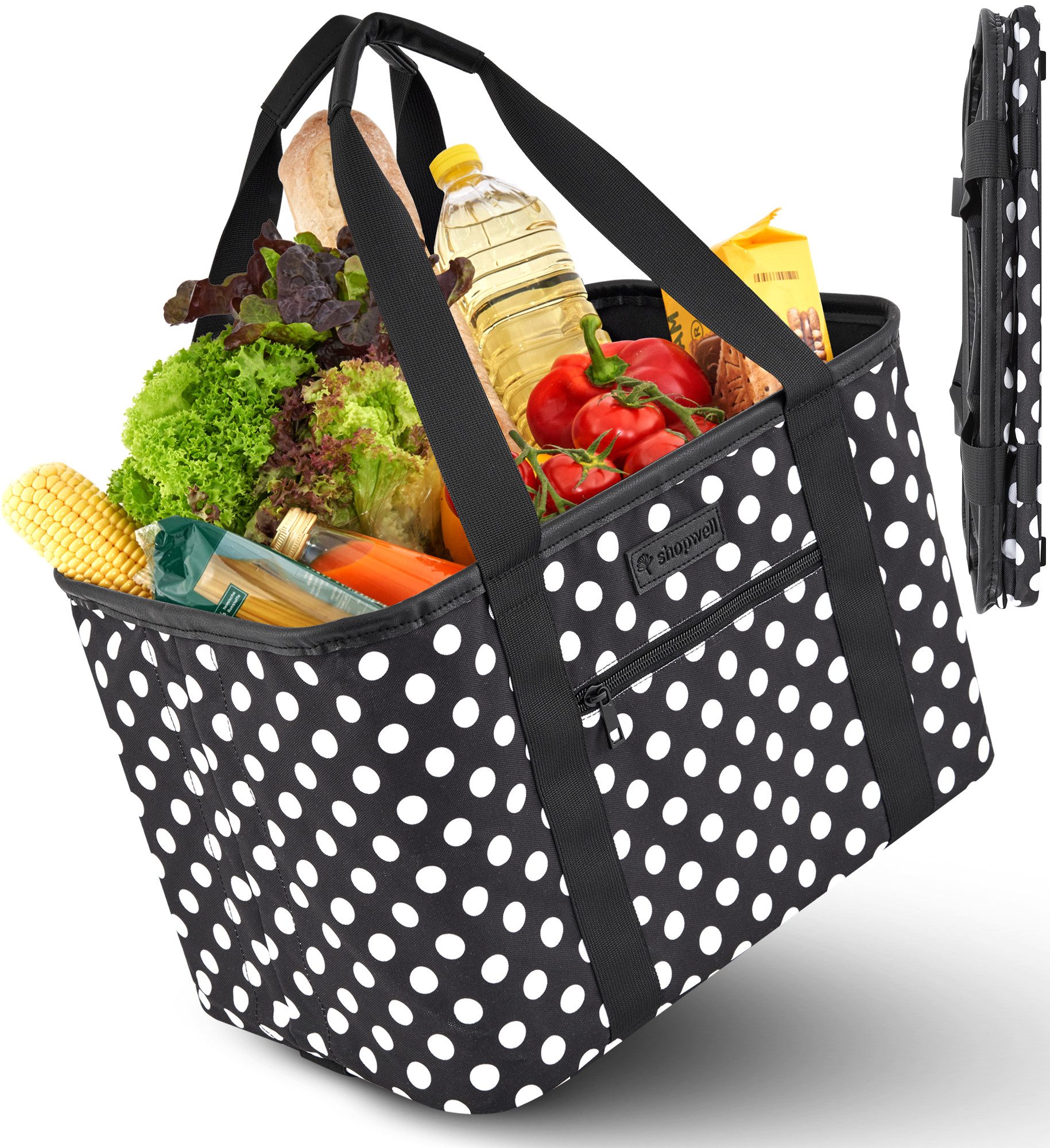 shopwell Einkaufskorb Einkaufskorb faltbar 30 Liter Klappkorb,Shopping Bag günstig online kaufen
