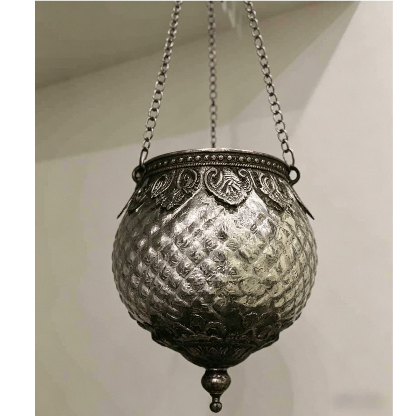 Super Solu Teelichthalter Vintage Kerzenglas zum Hängen Windlicht Laterne, Hänge-Deko (Silber, 1 St., 1 Teelichthalter), aus Glas & Metall – Deko für Balkon, Garten & Hochzeit