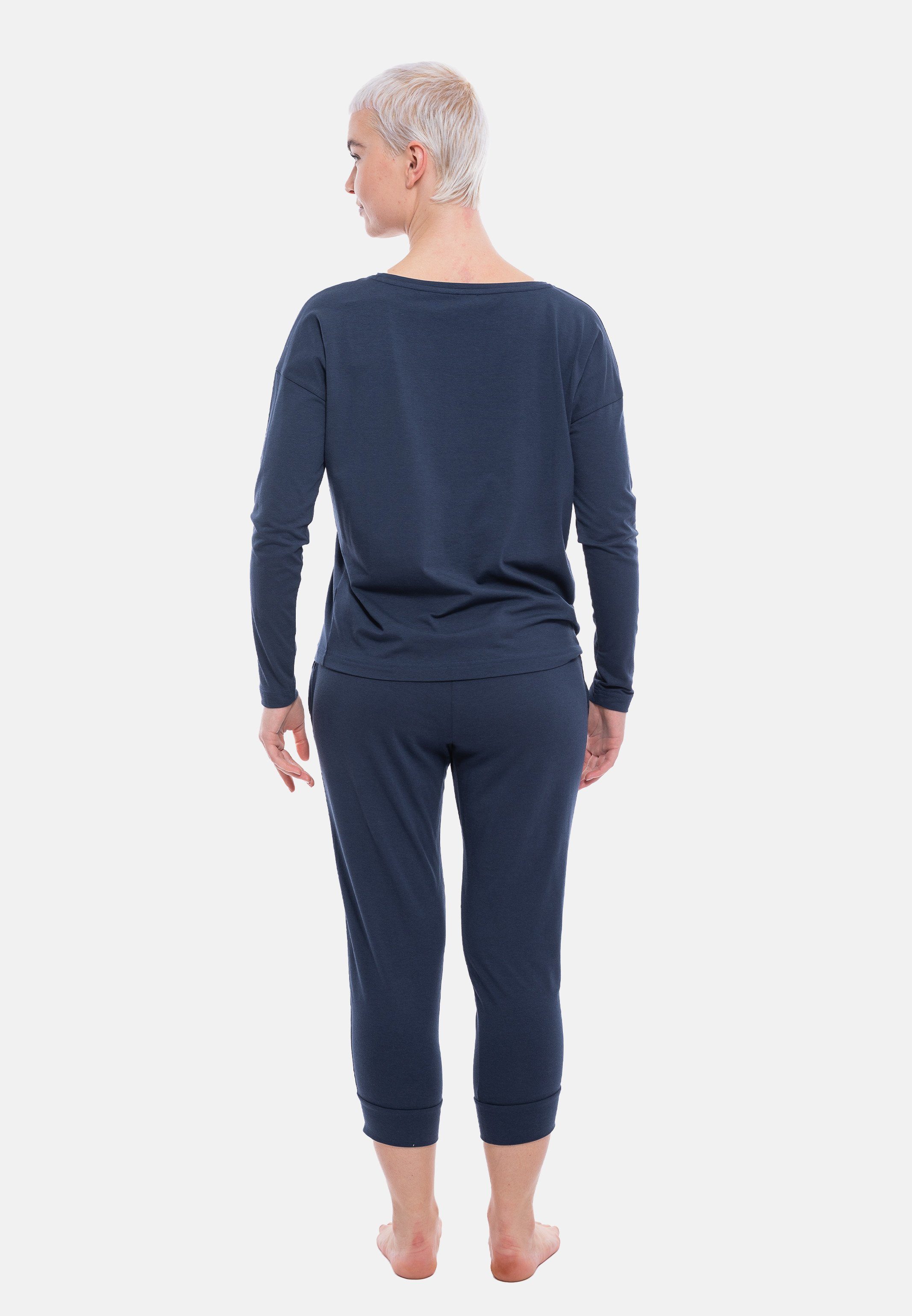 Tessie Schlafanzug Mey 2 im Pyjama Atmungsaktiv tlg) (Set, - Set 3/4-Hose und - Langarm-Shirt