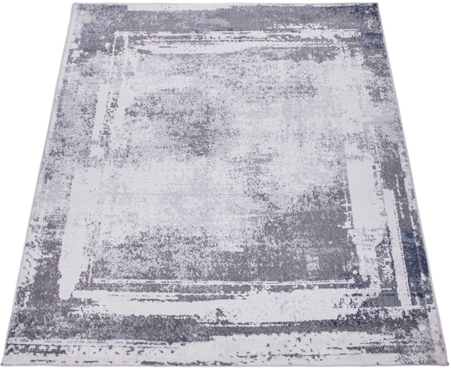 Paco Home Teppich Catania 843, rechteckig, Höhe: 13 mm, Kurzflor, modernes Design, ideal im Wohnzimmer & Schlafzimmer