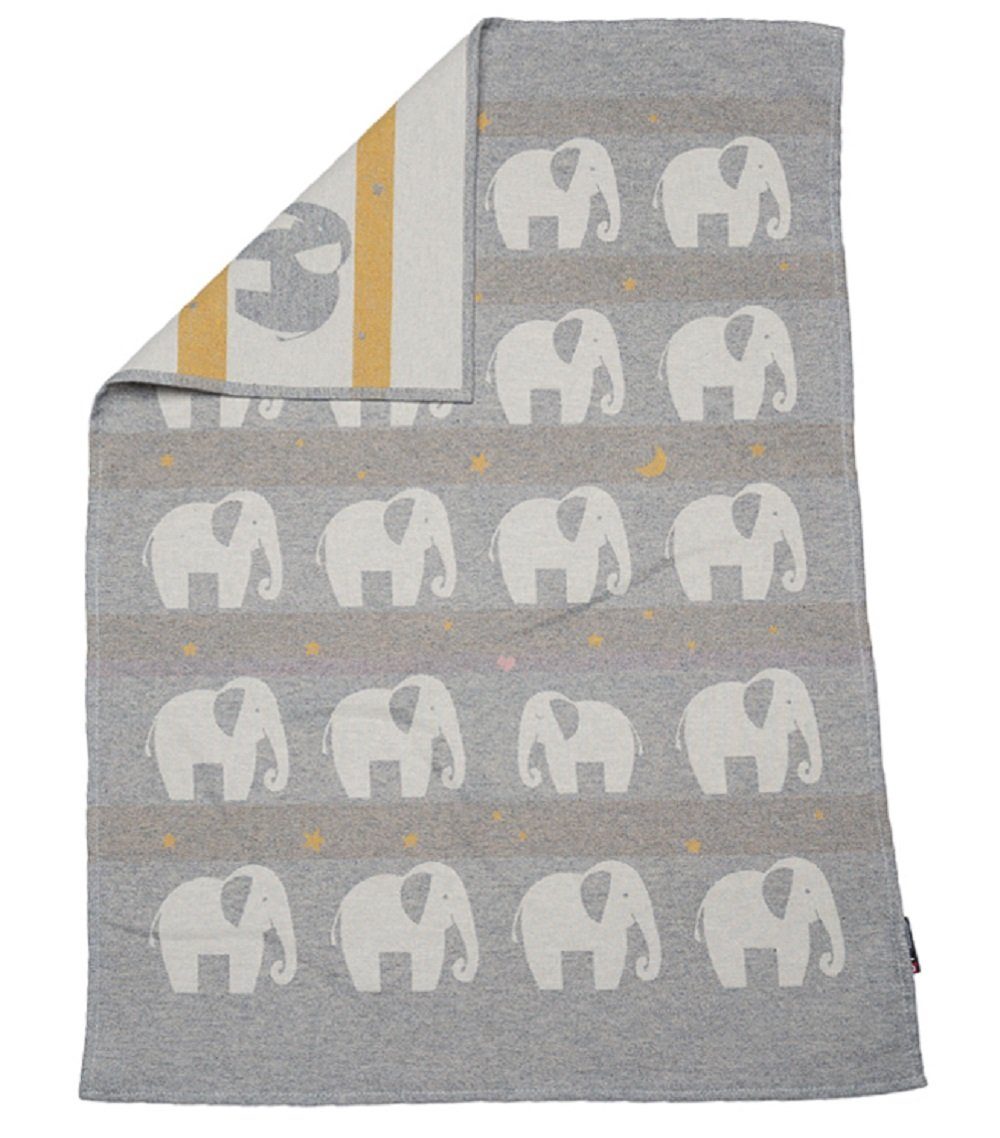 Babydecke Lima 'Elefanten' 65 x 90 cm, DAVID FUSSENEGGER günstig online kaufen