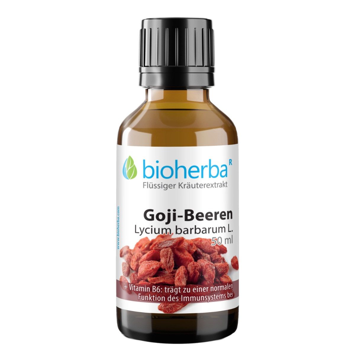 BIOHERBA R Goji-Beeren Lycium barbarum L. Tropfen Tinktur 50 ml Nahrungsergänzungsmittel