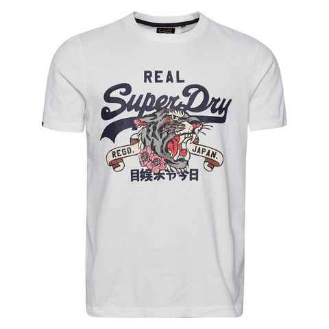 Superdry T-Shirt Herren T-Shirt - VINTAGE NARRATIVE TEE, Baumwolle