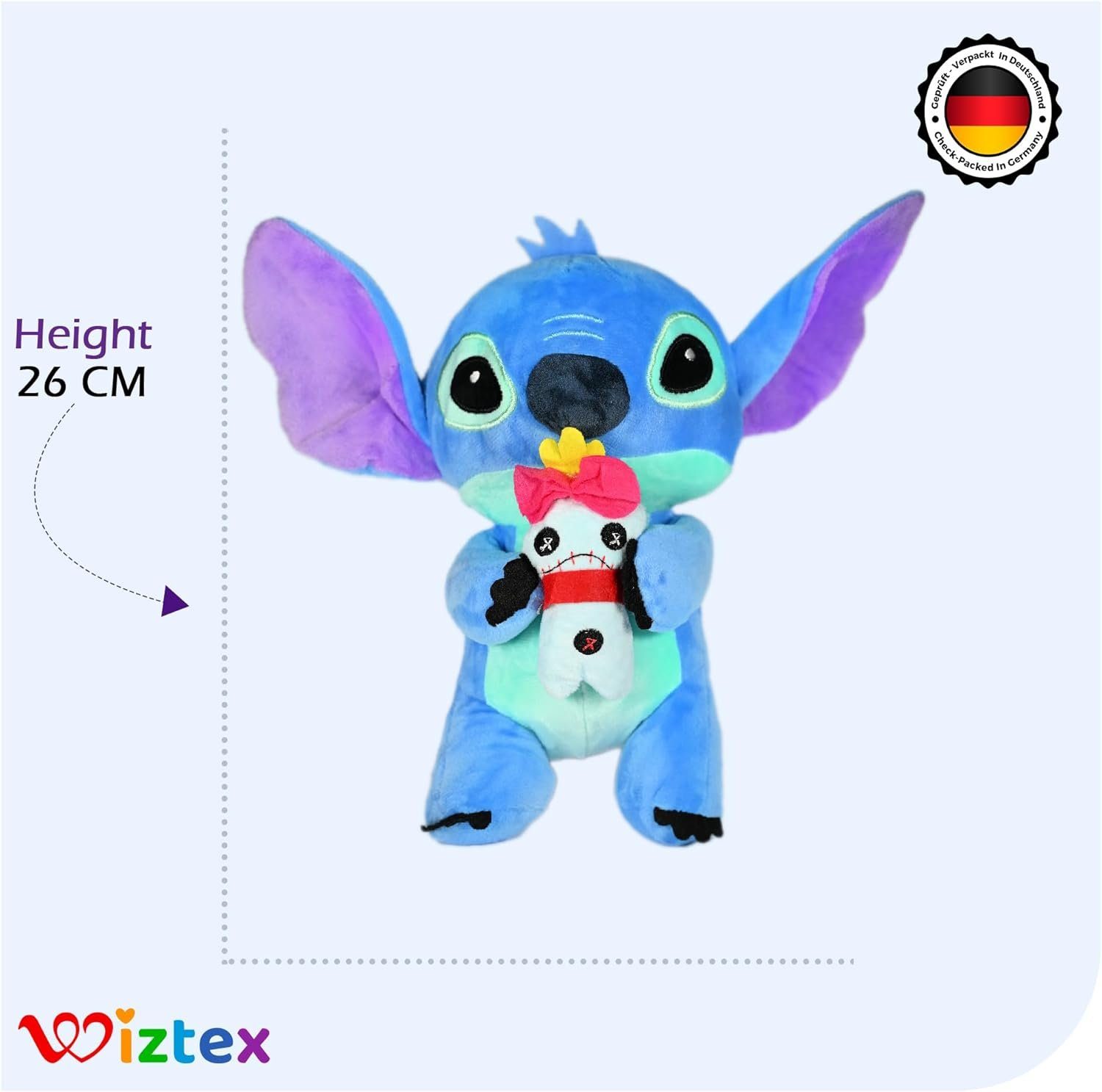 Wiztex Plüschfigur Stitch 26 cm Plüschfigur günstig online kaufen