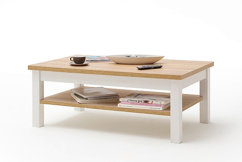 MCA furniture Couchtisch Couchtisch Brixen, Pinie Aurelio / Grandson Oak, 114 x 70 (no-Set), 114 cm,Tischplatte aus Holzwerkstoff