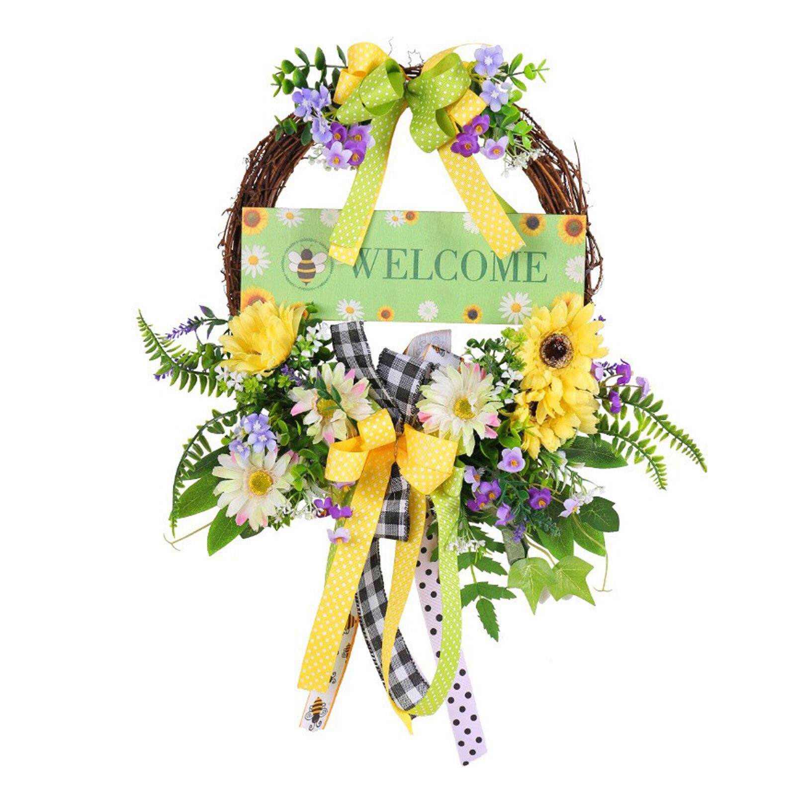 FUROKOY Dekokranz Welcome Holz Zeichen Dekoration günstig online kaufen