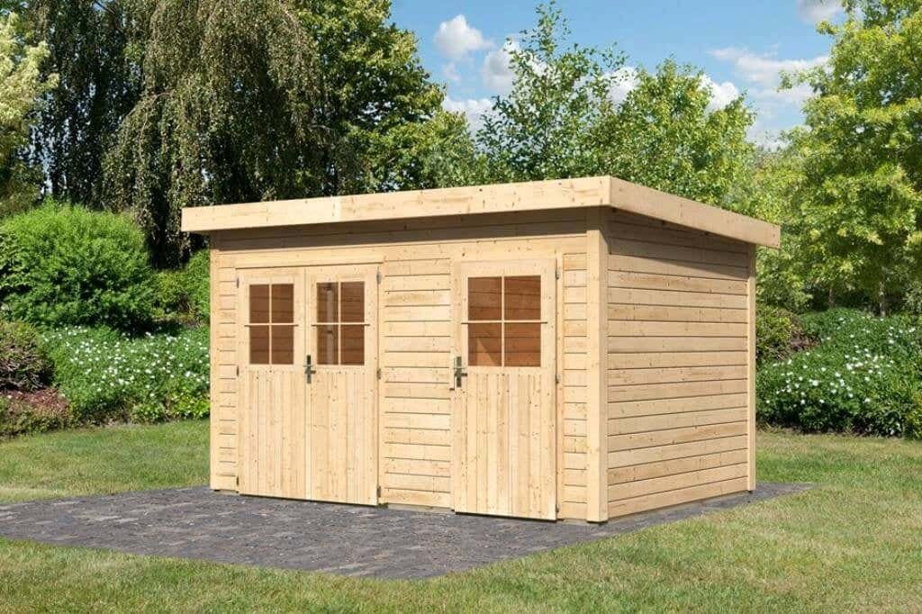 cm 396x279 Woodfeeling Karibu BxT: Gartenhaus Karibu Gartenhaus Tintrup,