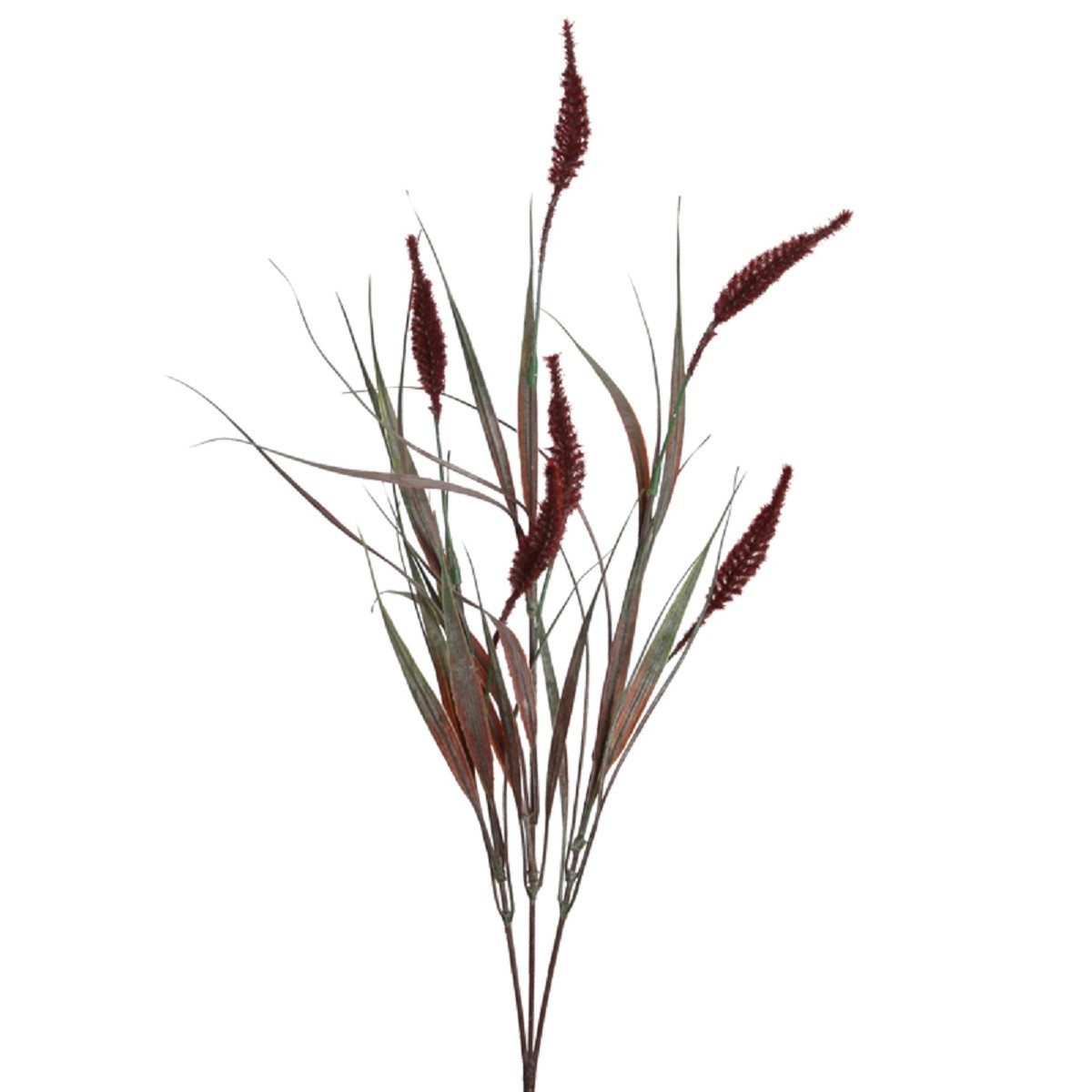 Kunstgras Kunstpflanze RIEDGRAS 65cm. Dekogras mit Blütenständen in BURGUND, Floratexx GmbH