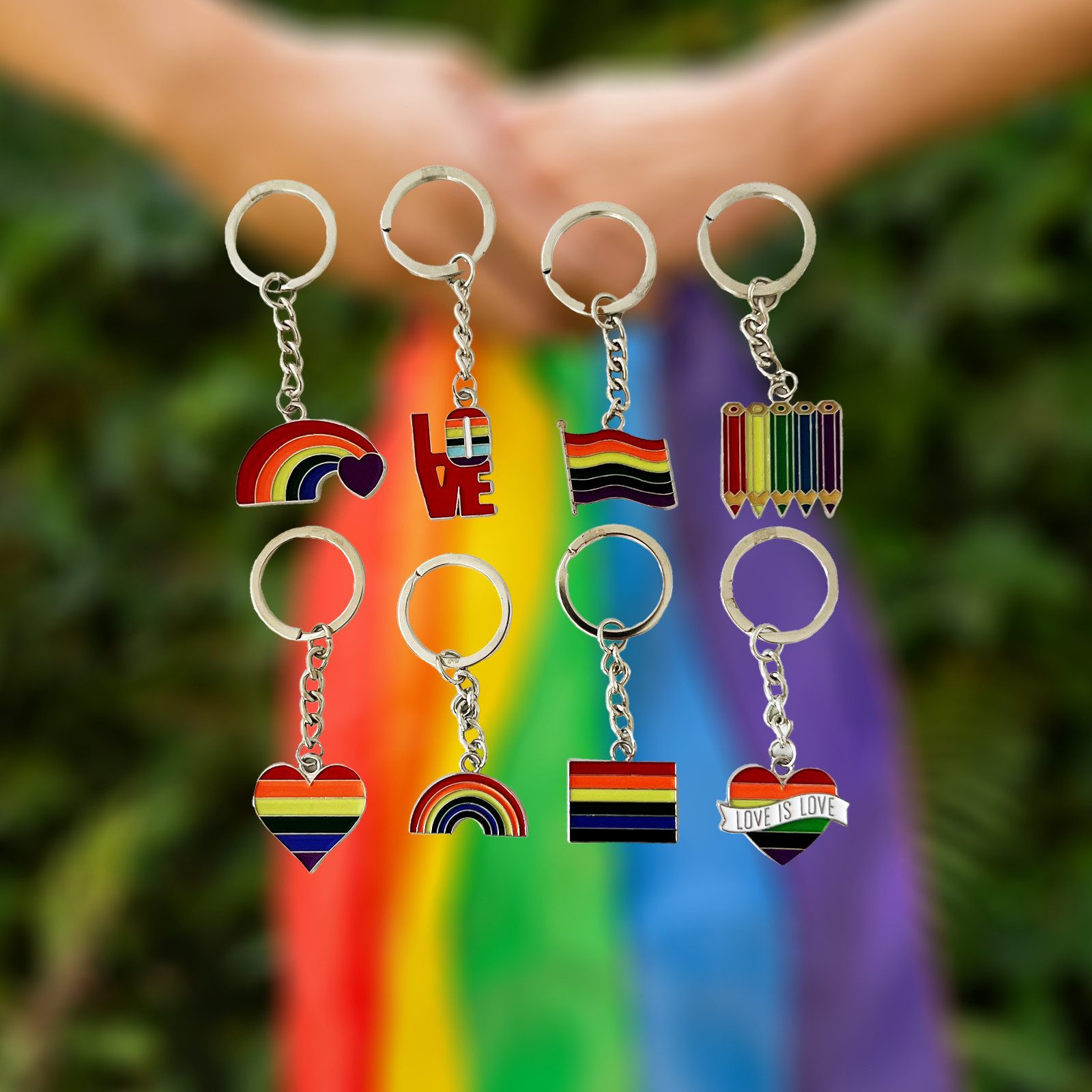 Gravidus Schlüsselanhänger Set Pride 8er Set günstig online kaufen