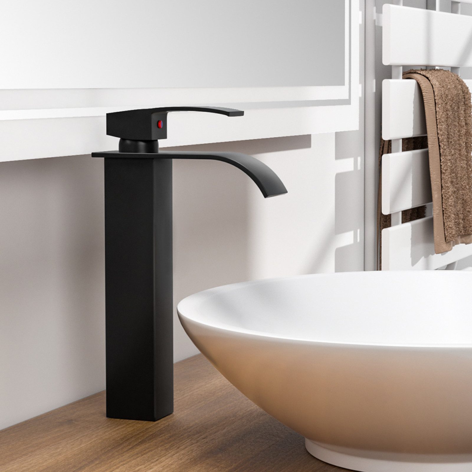 Auralum Max Waschtischarmatur Wasserfall Badarmatur Wasserhahn günstig online kaufen