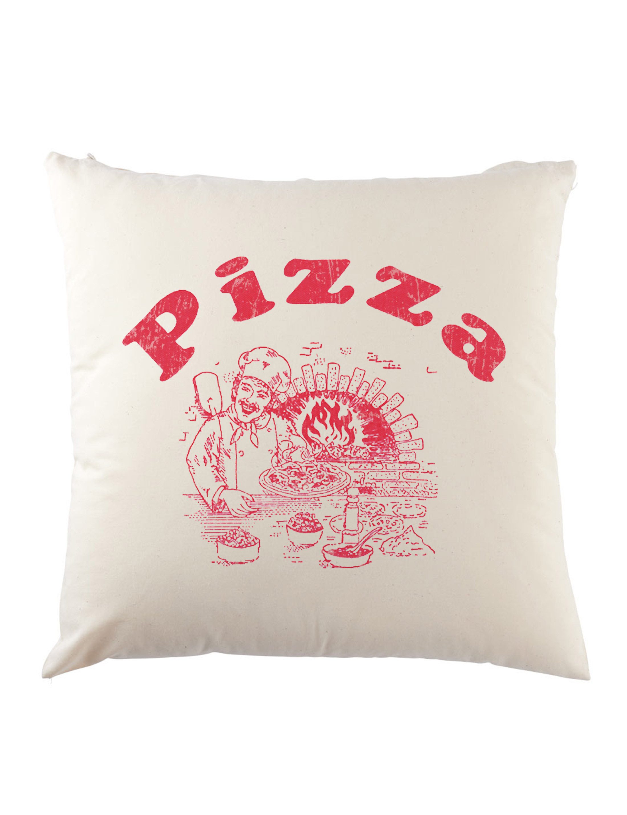 Urban Backwoods Dekokissen Pizza Box II Dekokissen Italia Fun Italien Pizzabäcker Pizzeria Maker, Symbol Zeichen Sign Logo
