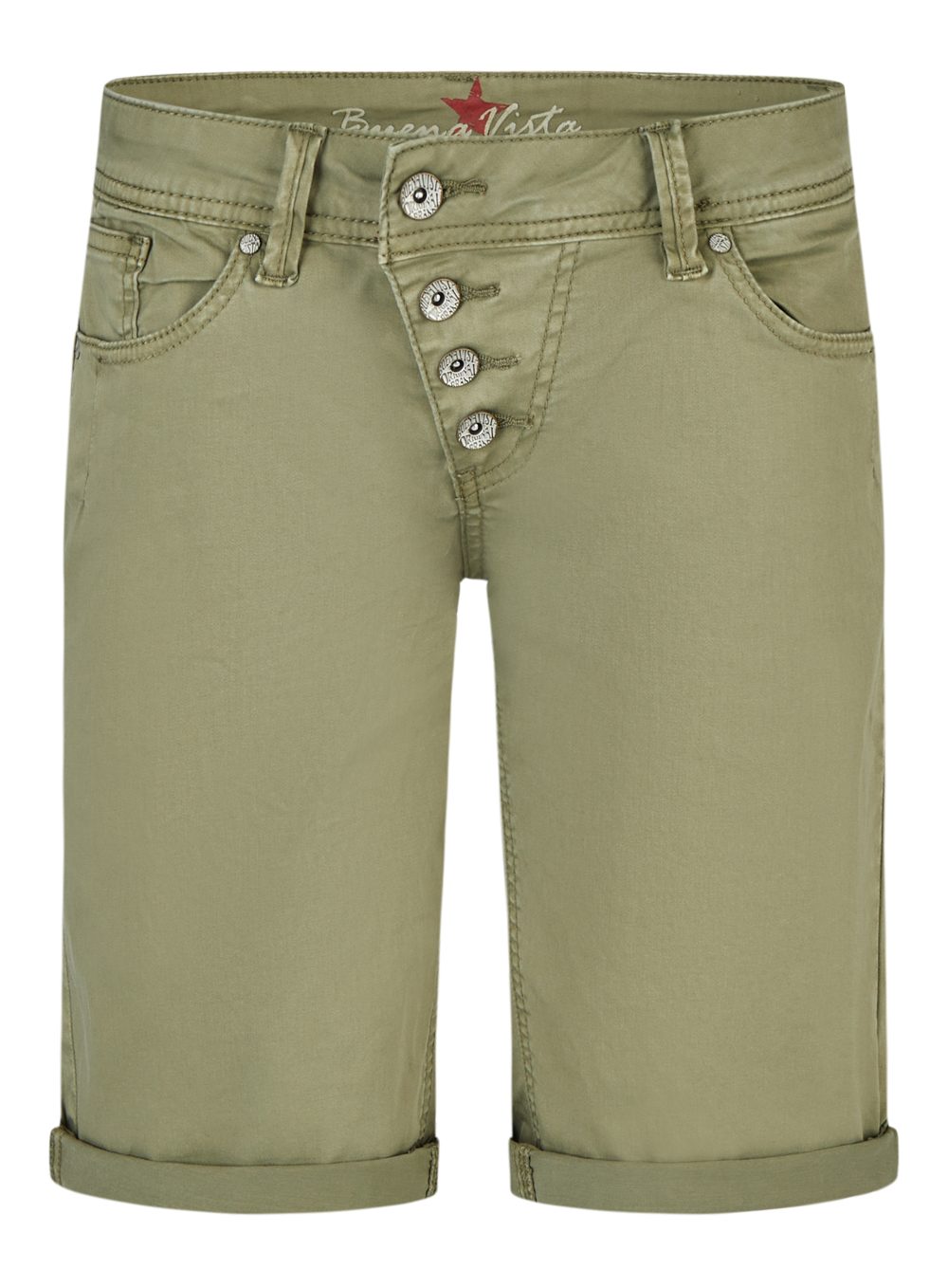 Buena Vista Stretch-Jeans BUENA VISTA MALIBU SHORT aloe 2604 B5025 4003.7143 - Stretch Twill