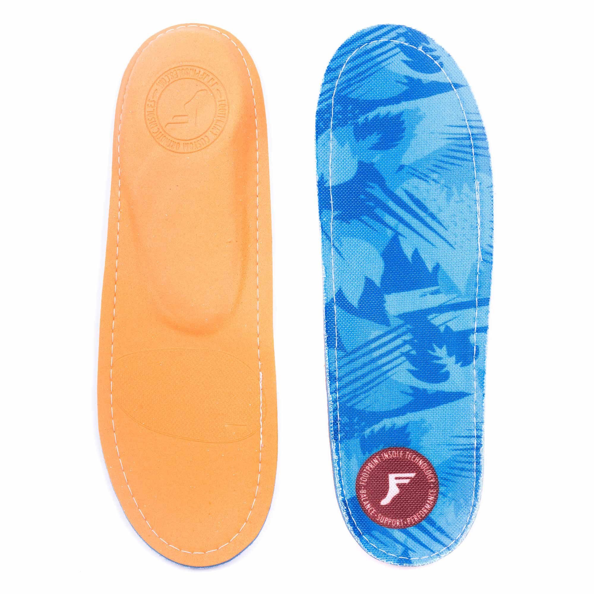 Kingfoam und (blue/camo) Orthotics (1 Paar) Footprint Insole Fuß- - Gelenkdämpfer Low