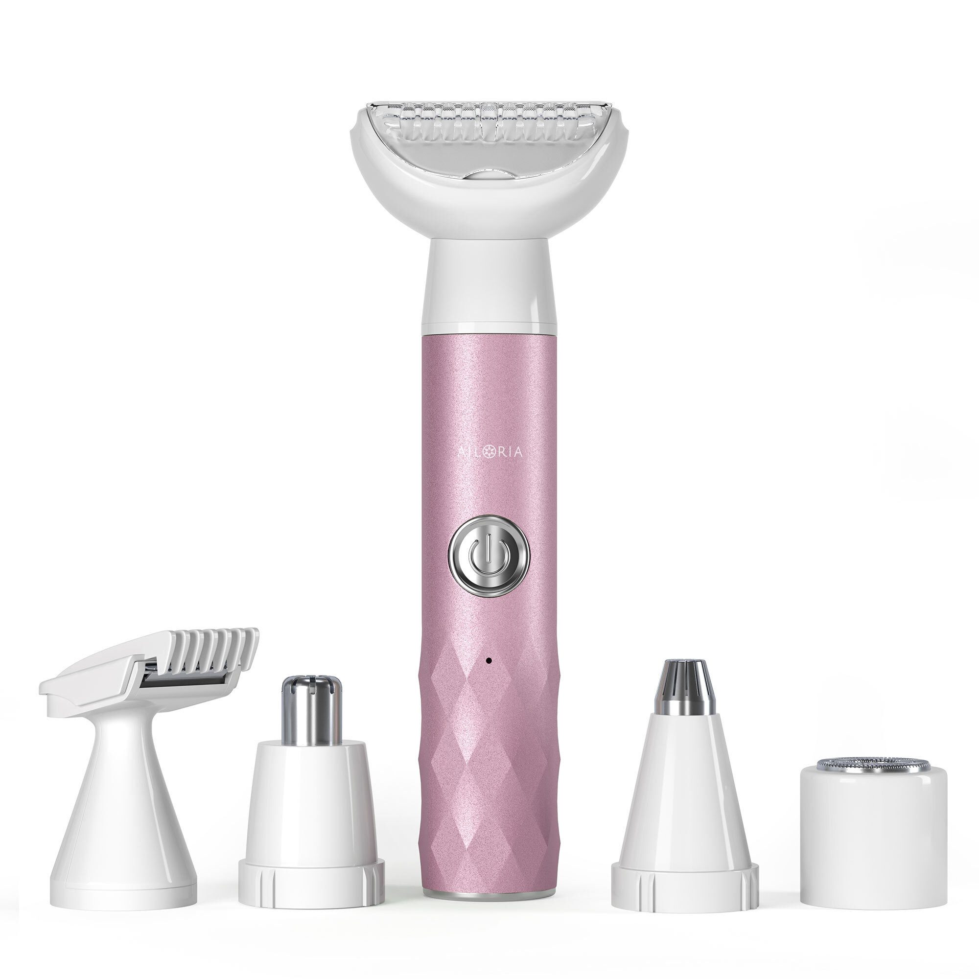 AILORIA Elektrorasierer EVAPORE GLOW 5-in-1 Rasierer im Diamond Design, Aufsätze: 5, 5-in-1 Rasierer im Diamond Design