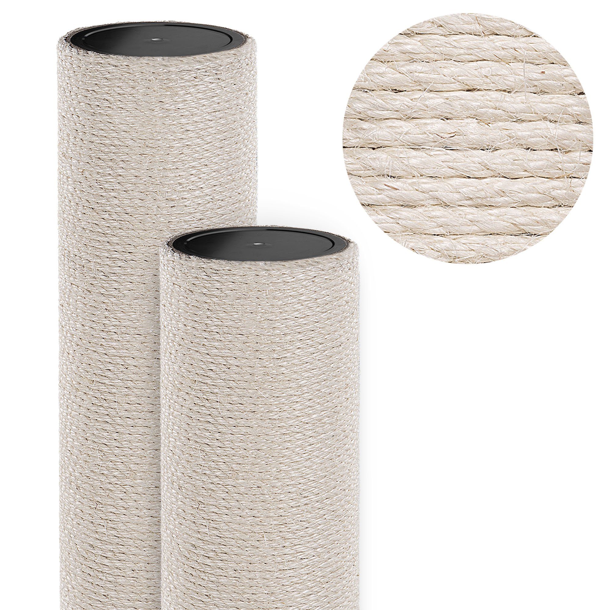 Happypet Kratzbaum, Ø 18 cm Ersatz Stamm für Kratzbaum, Ø 8 mm Sisal, M10 Gewinde