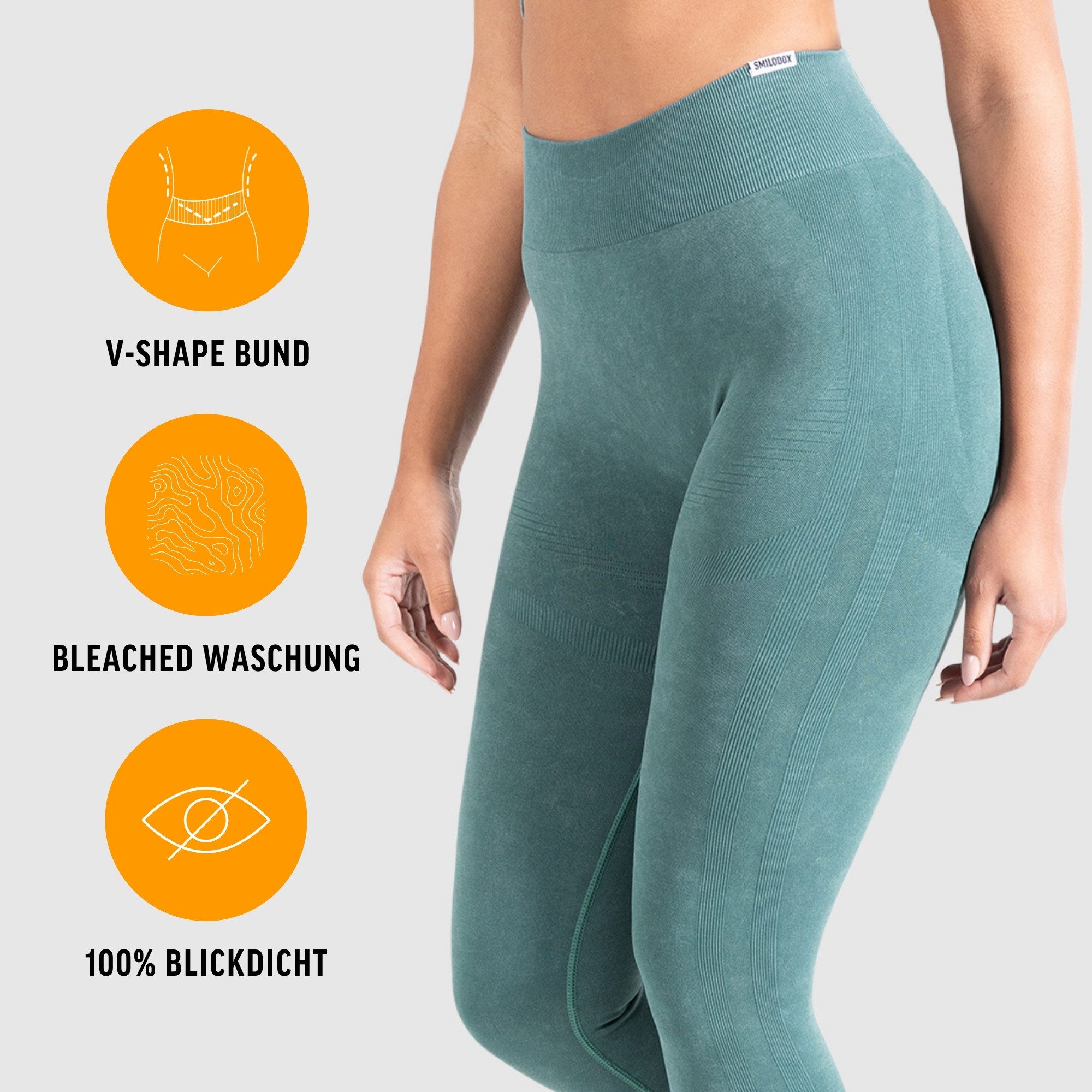 Smilodox Leggings Batik Acid Scrunch, Shaped Fit Seamless Sporthose Yogahos günstig online kaufen