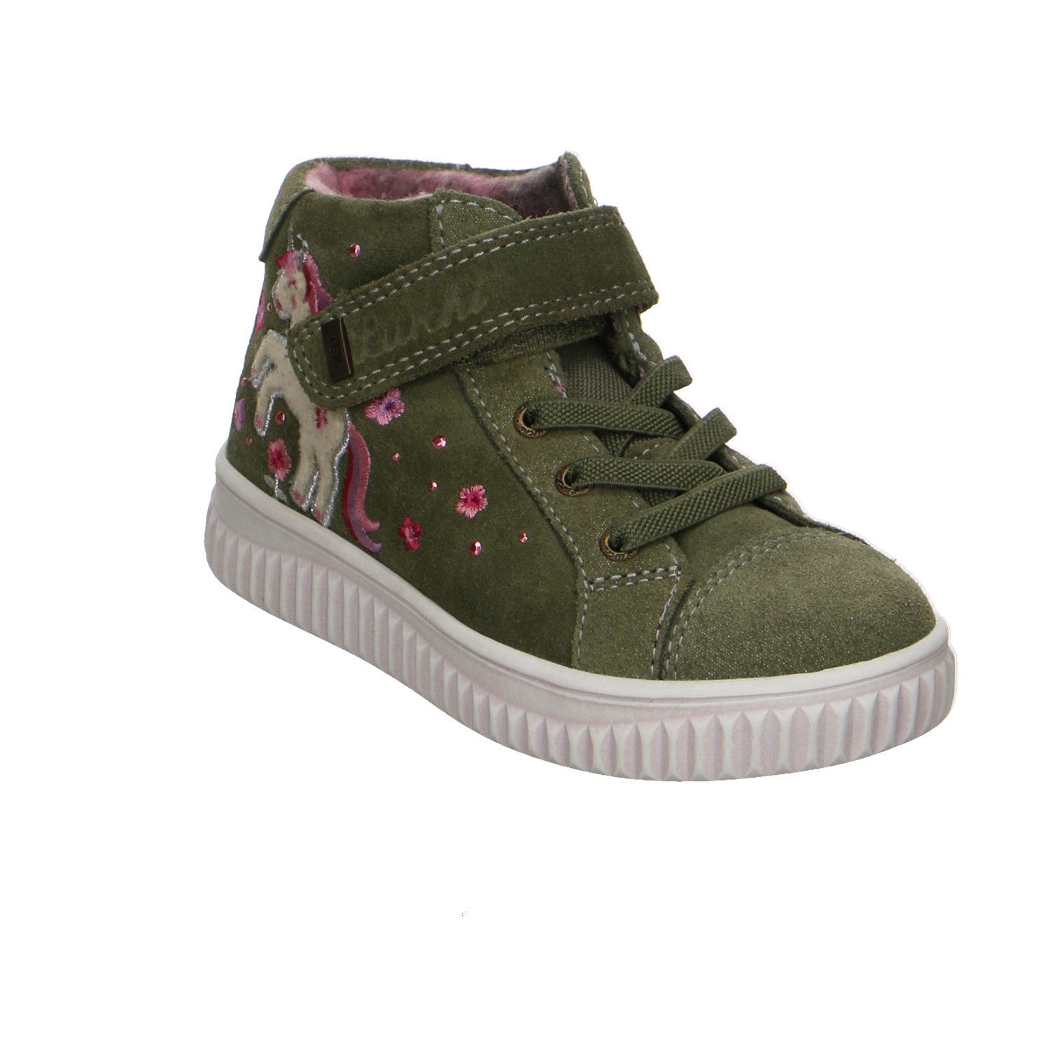Lurchi Lurchi Velour Klettstiefel Winter Mädchen grün Winterstiefelette
