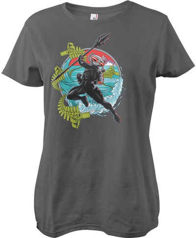 Aquaman T-Shirt Surfing Black Manta Girly Tee