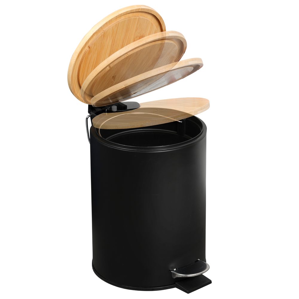 KESPER® Kosmetikeimer Mülleimer Bambus, FSC® zertifiziert, 3l, inkl. Inneneimer, Deckel mit Soft-Close