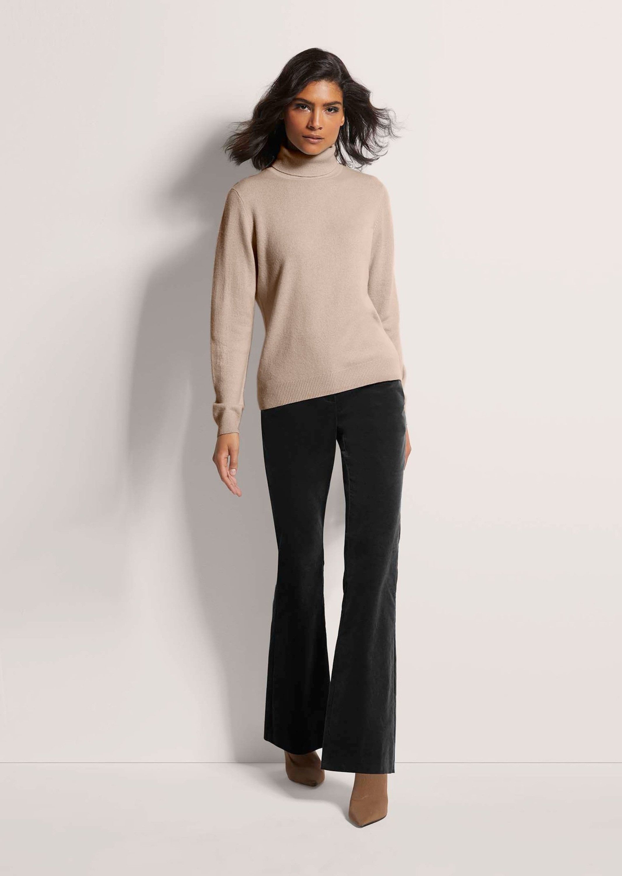 MADELEINE Strickpullover Zeitloser Strickpullover mit geripptem Rollkragen günstig online kaufen