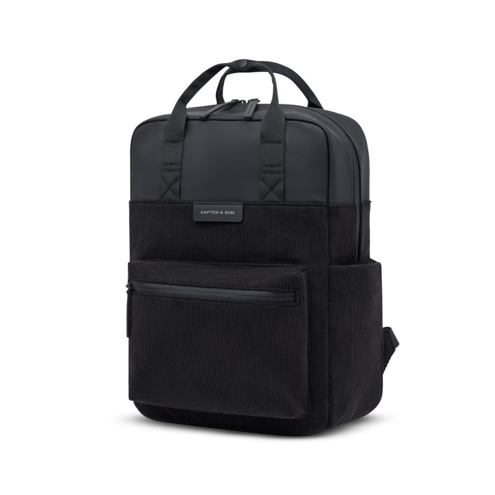 Kapten & Son Rucksack Bergen Pro Cord, Laptopfach, Antidiebstahlfach, Kofferbefestigung