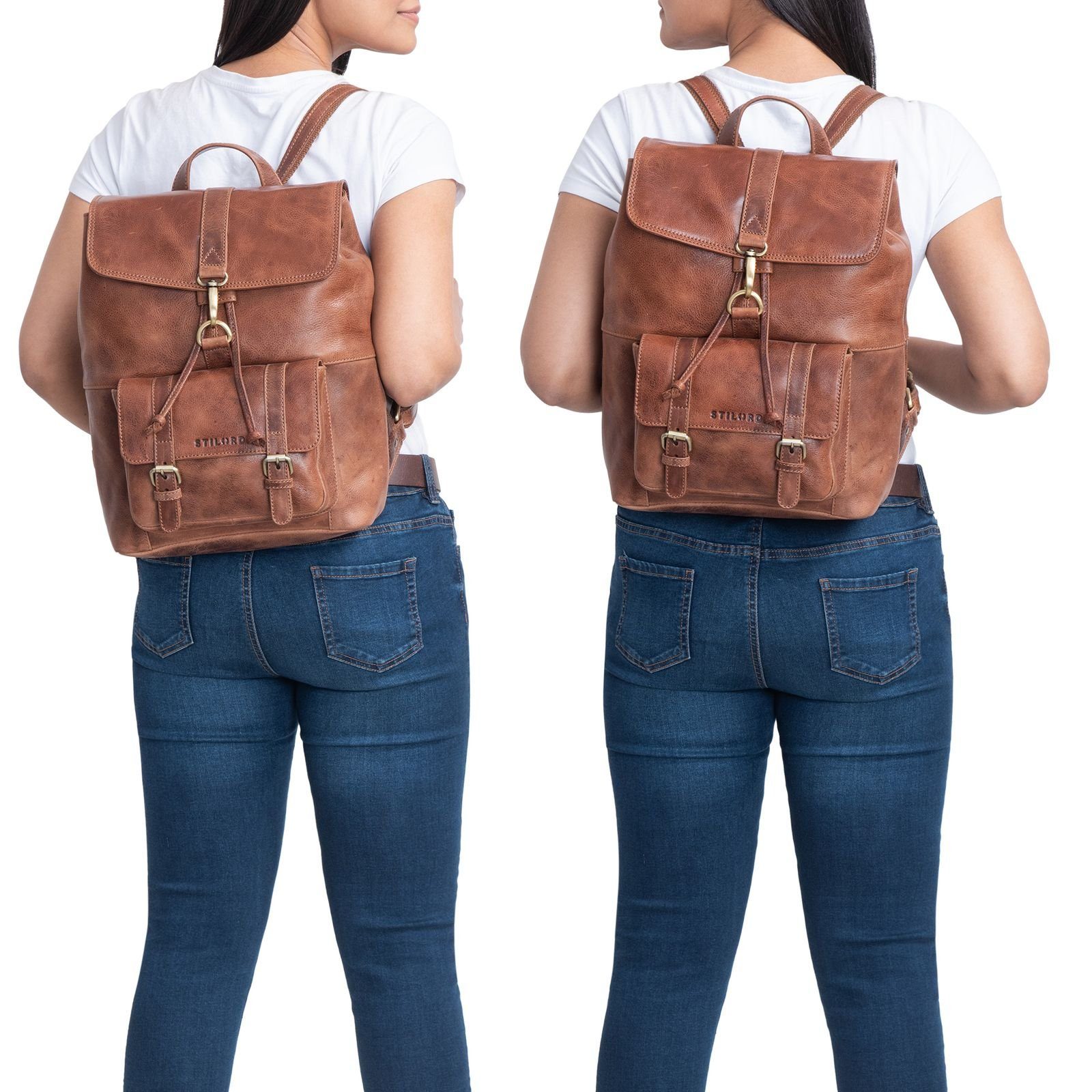 STILORD Cityrucksack "Kacey" Daypack Damen Leder günstig online kaufen