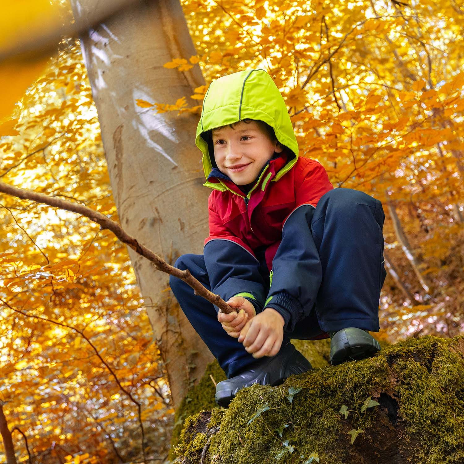 JAKO-O Outdoorjacke JAKO-O Kinder Robustjacke gefüttert, tomatenrot