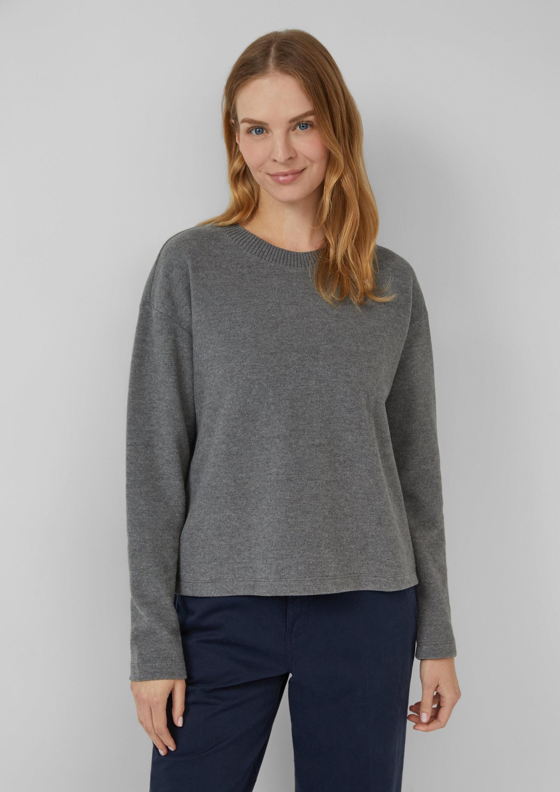 s.Oliver Sweatshirt Sweatshirt Flauschiges Sweatshirt (1-tlg) günstig online kaufen
