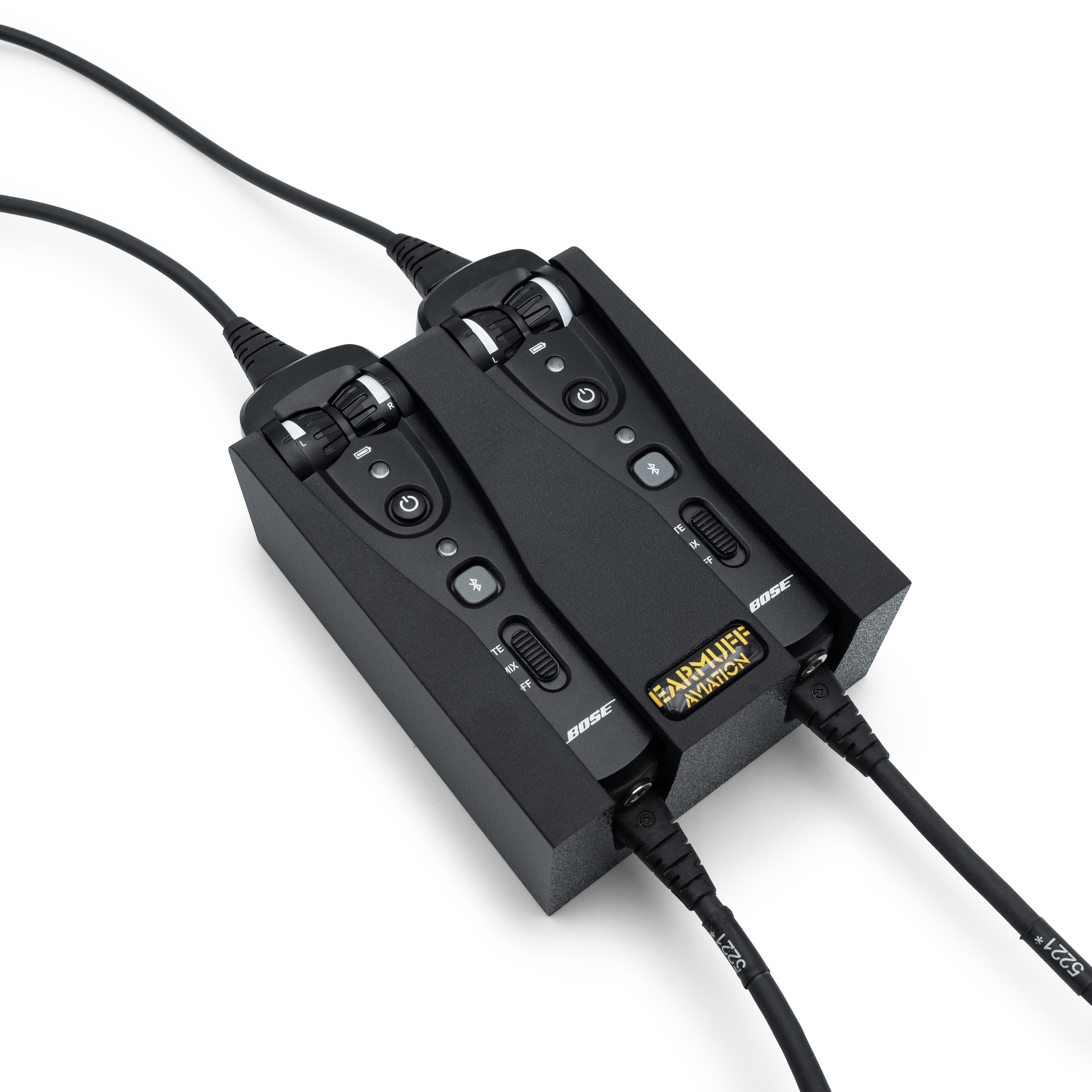 EARMUFF Headset-Halterung Bose A20 Doppel-Halterung für Bedieneinheit