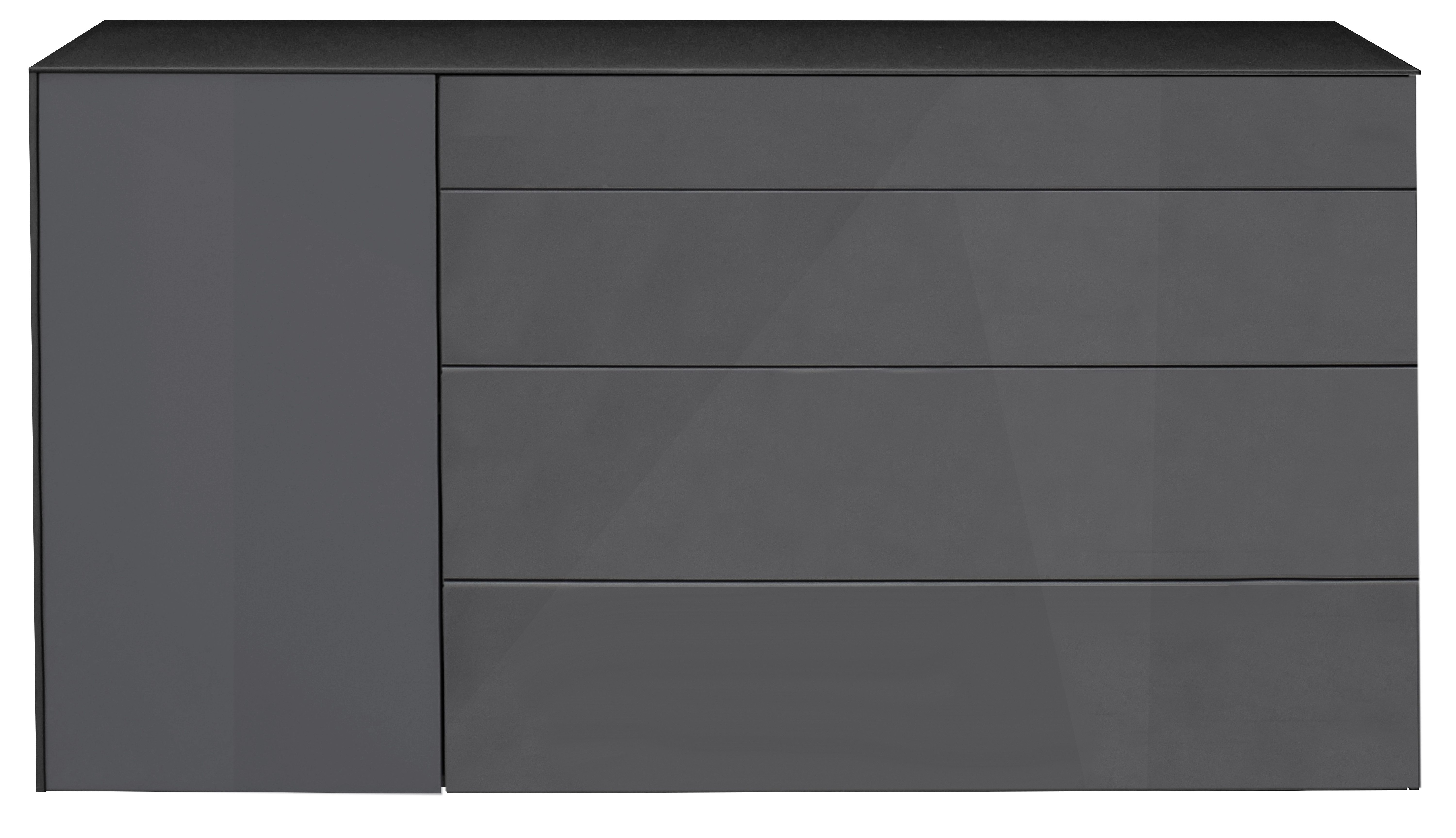 anthrazit matt lack NB / glas anthrazit glanz