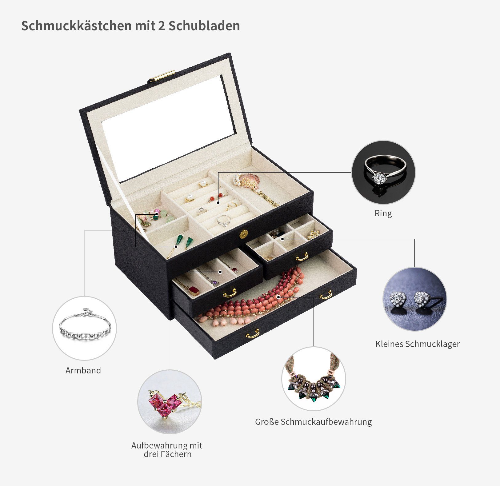 AdelDream Schmuckkasten YY-J11 günstig online kaufen