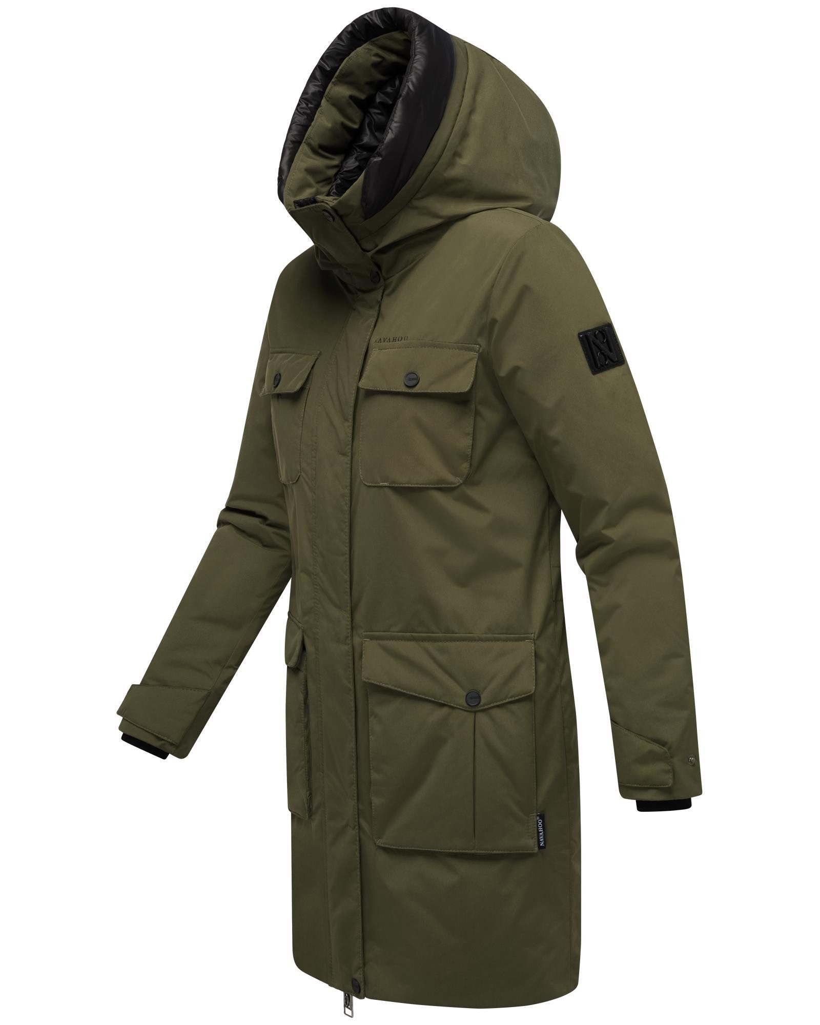 Navahoo Winterjacke Eissturm 14 Wasserabweisende Jacke mit Kapuze