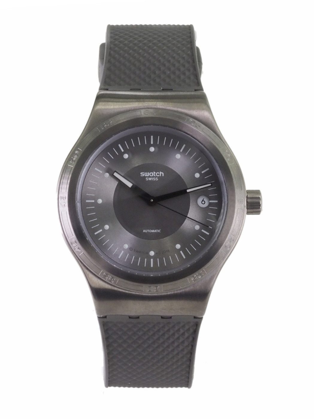 Swatch Automatikuhr Swatch Herren Automatik Uhr YIM401 7610522809710 X34, (Weiß)