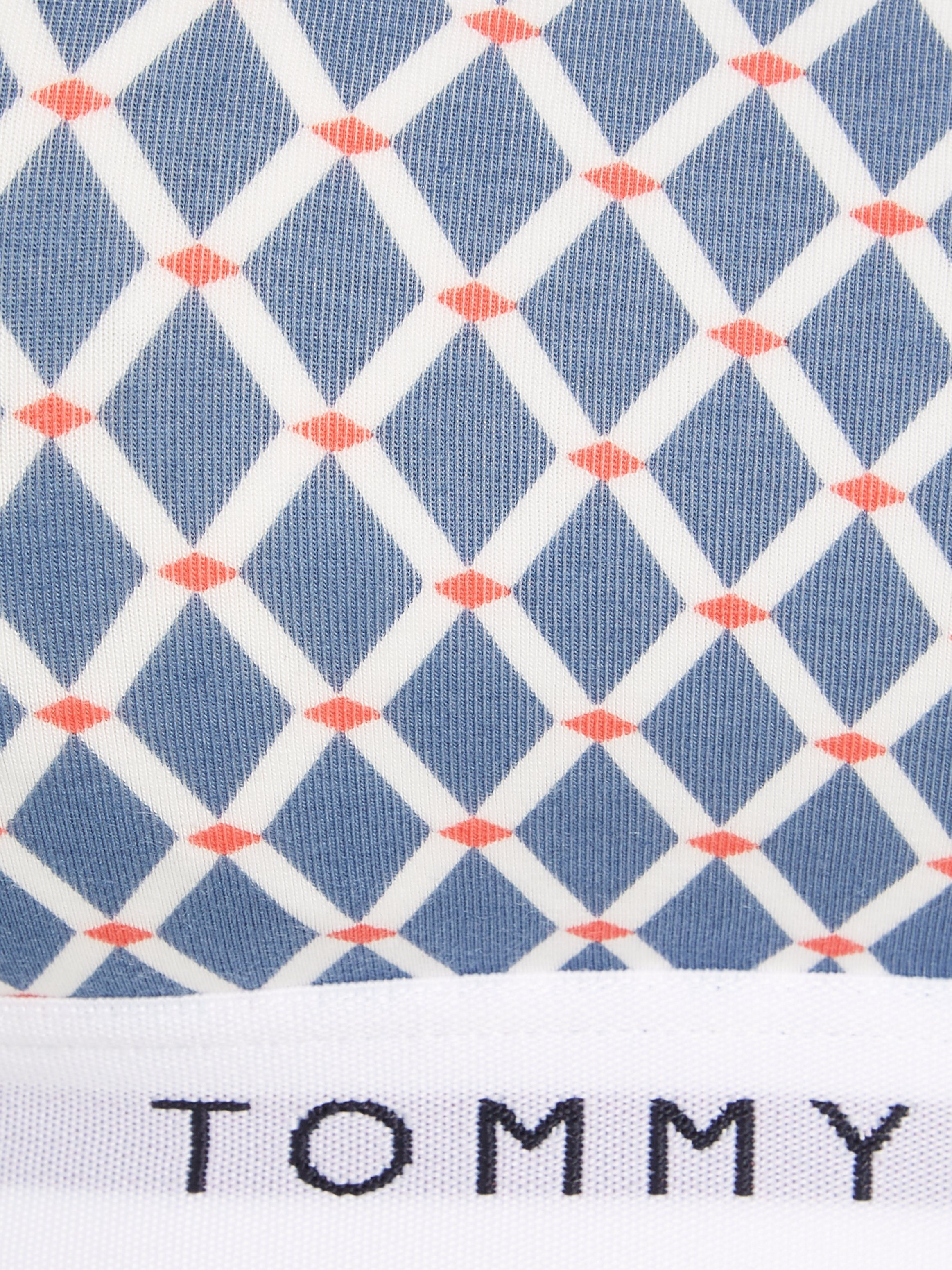 Tommy Mini_Argyle_Iron_Blue Bralette PRINT Print mit Underwear Hilfiger BRALETTE