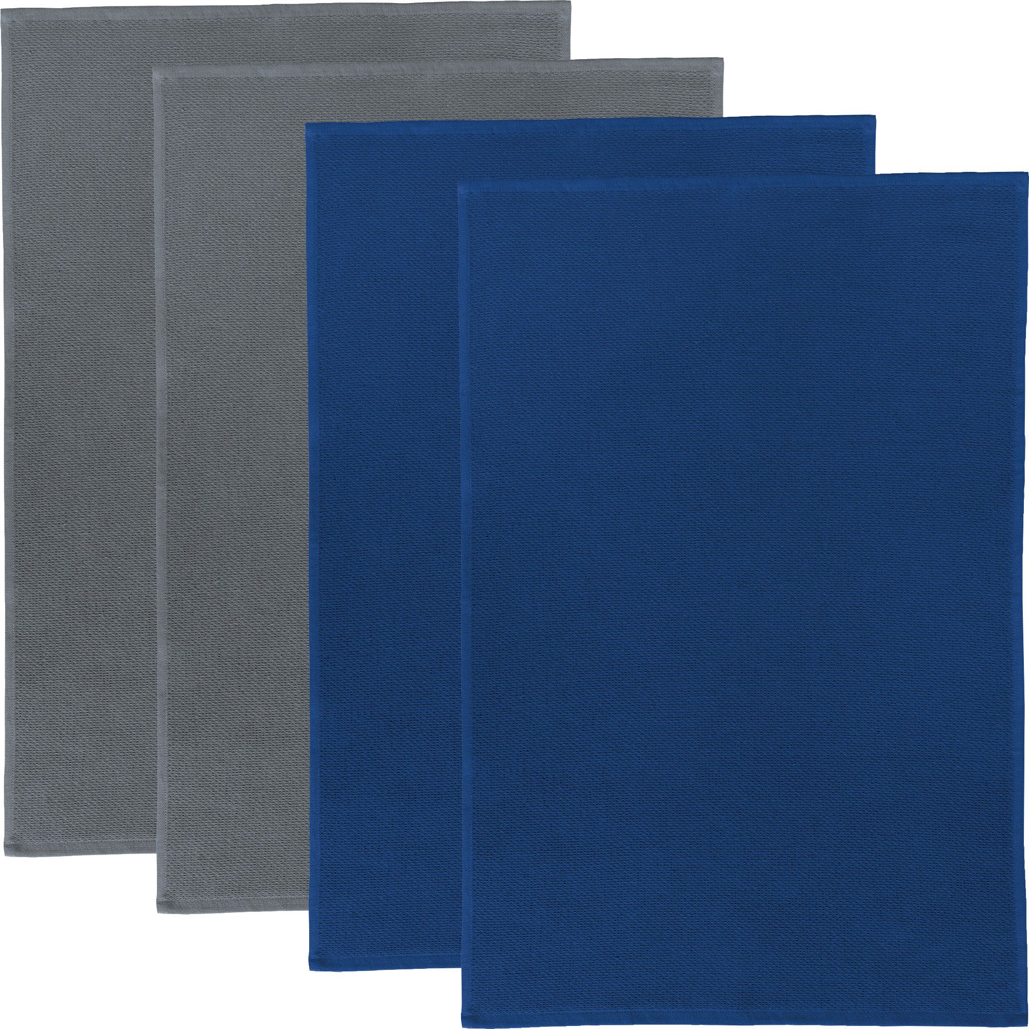 Geschirrtuch Frottier-Geschirrtuch 2-farbig 4er-Pack